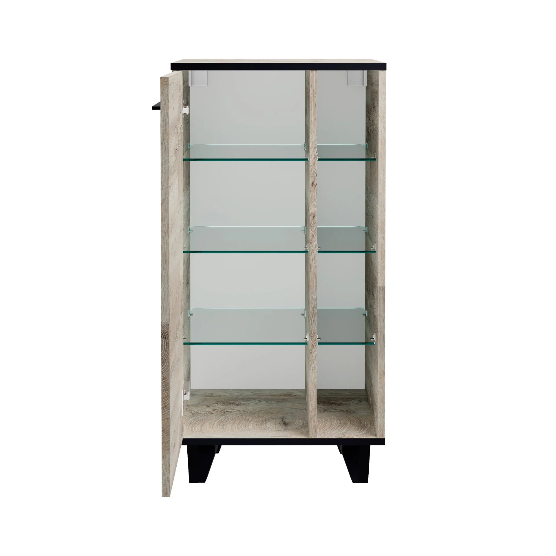 FACKELMANN TE-A Midischrank 47 cm breit, Braun hell, mit Füßen