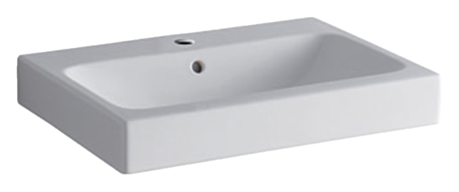 GEBERIT ICON Waschbecken Keramik 60 cm breit, Weiß, KeraTect