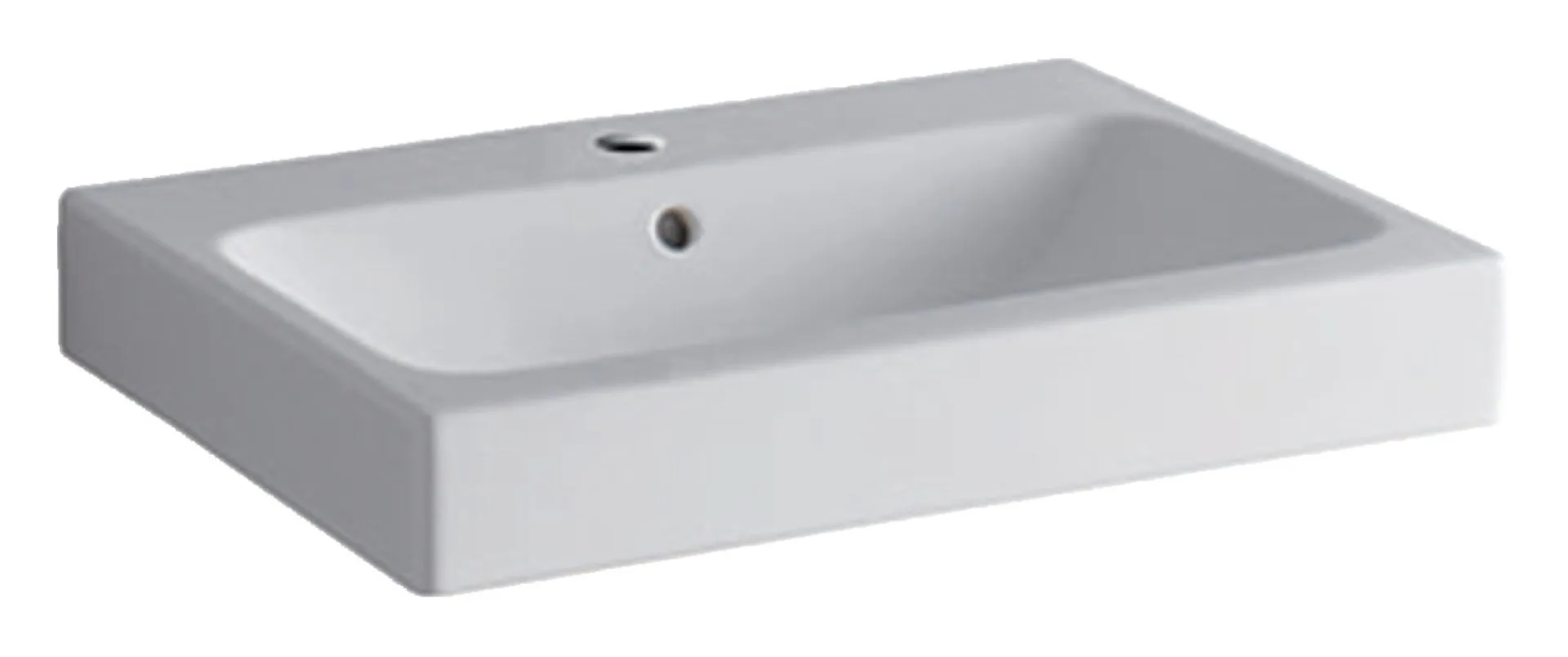 GEBERIT ICON Waschbecken Keramik 60 cm breit, Weiß, KeraTect