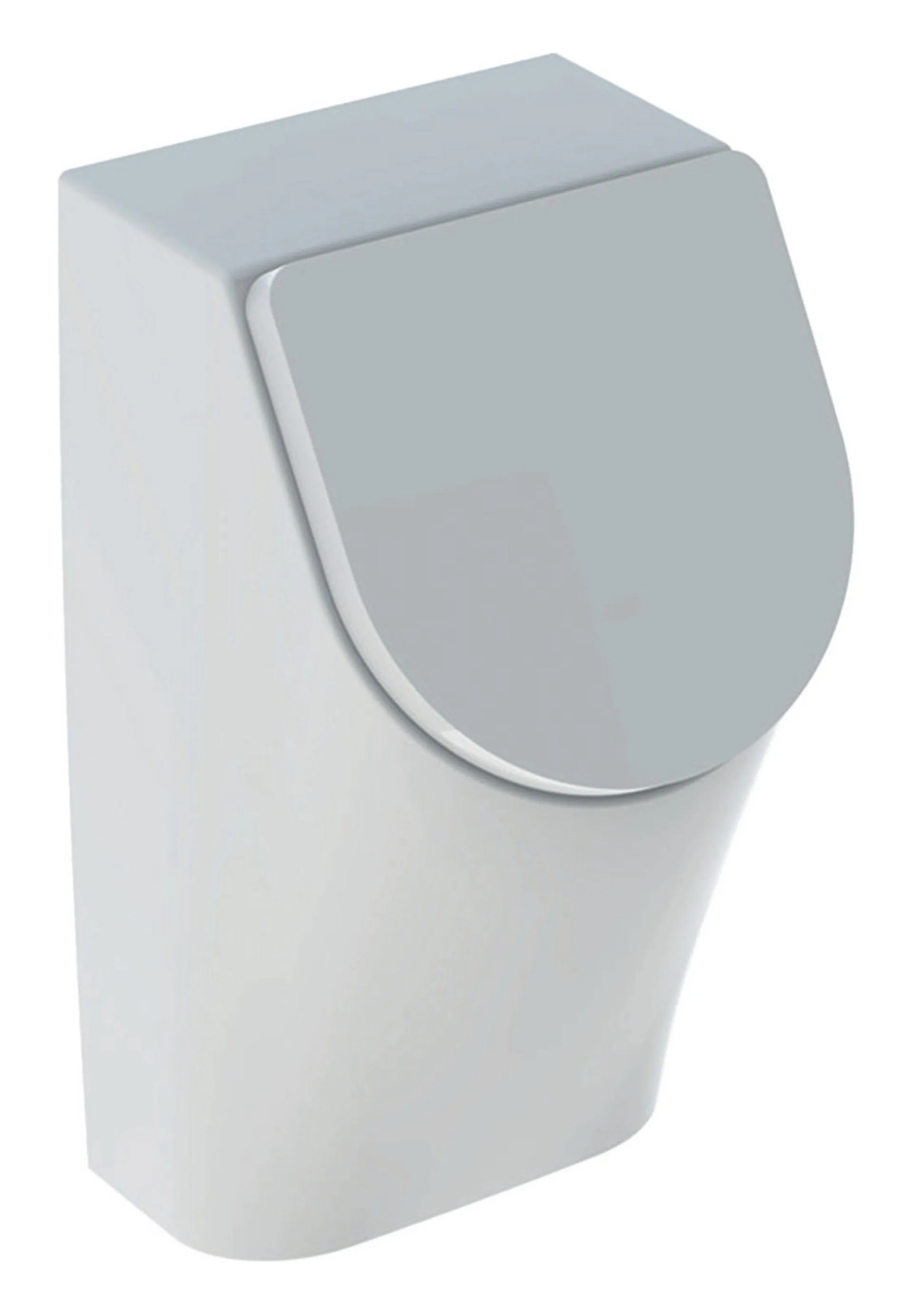 GEBERIT RENOVA PLAN Deckelurinal, Weiß, Zulauf und Abgang hinten, KeraTect