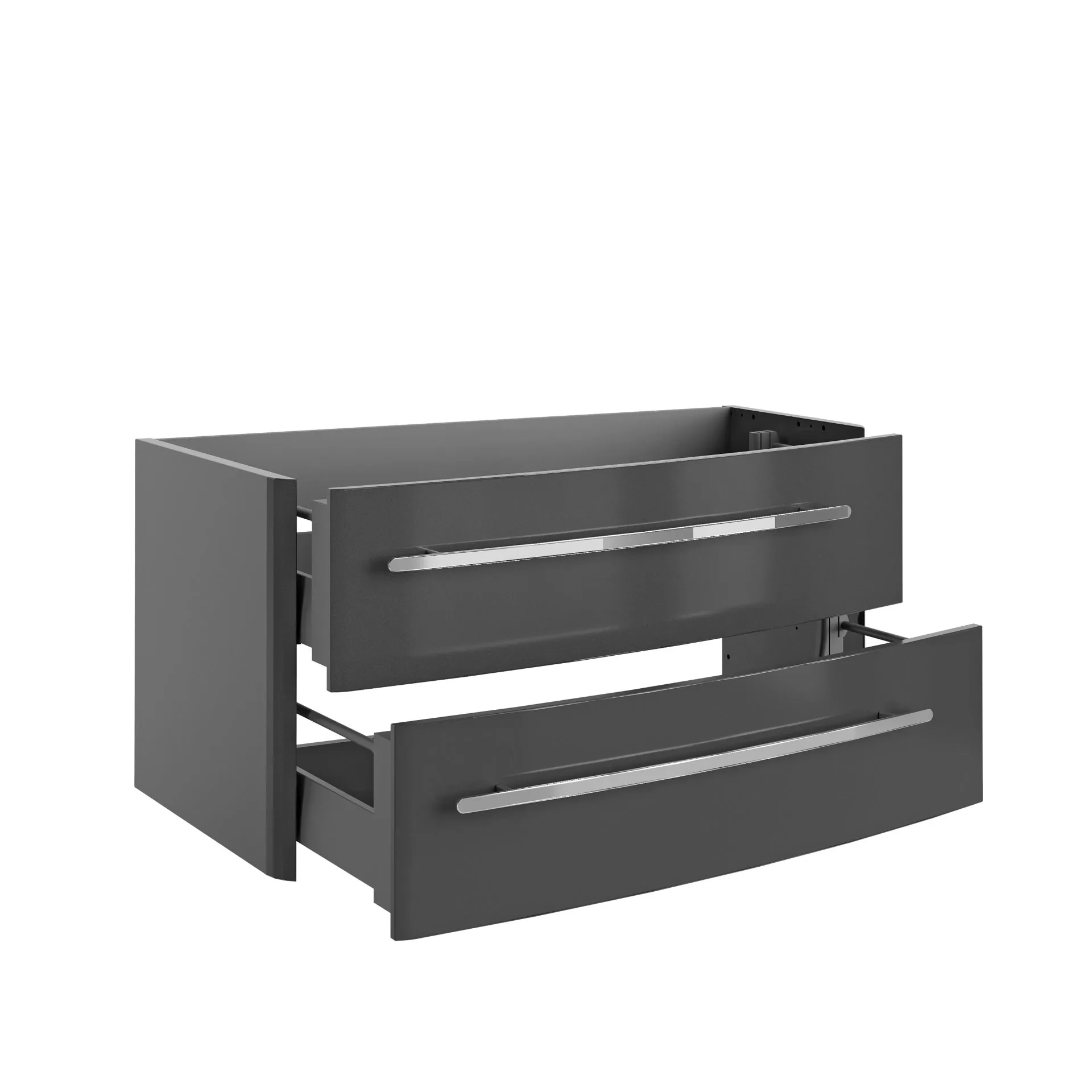 Lanzet CLASSICO Waschtischunterschrank 100 cm Anthrazit, rechts
