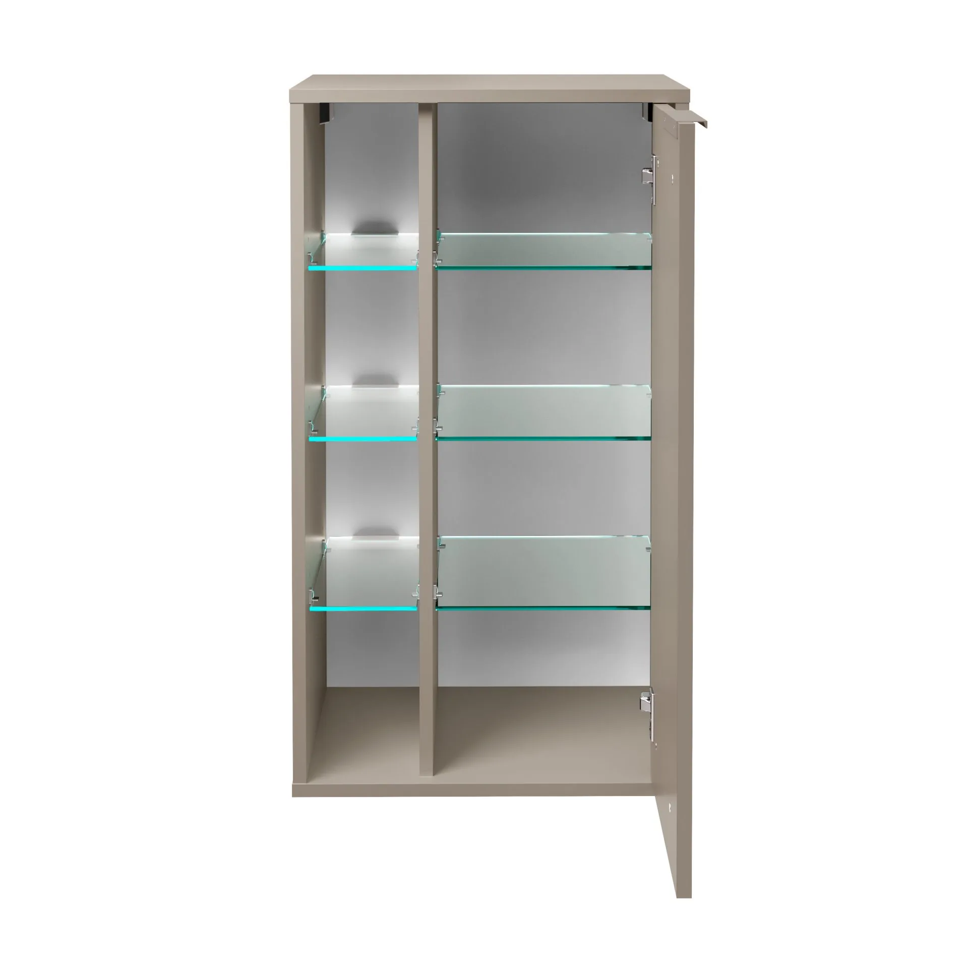 FACKELMANN B.PARIS Midischrank 47 cm breit, Grau, Türanschlag rechts