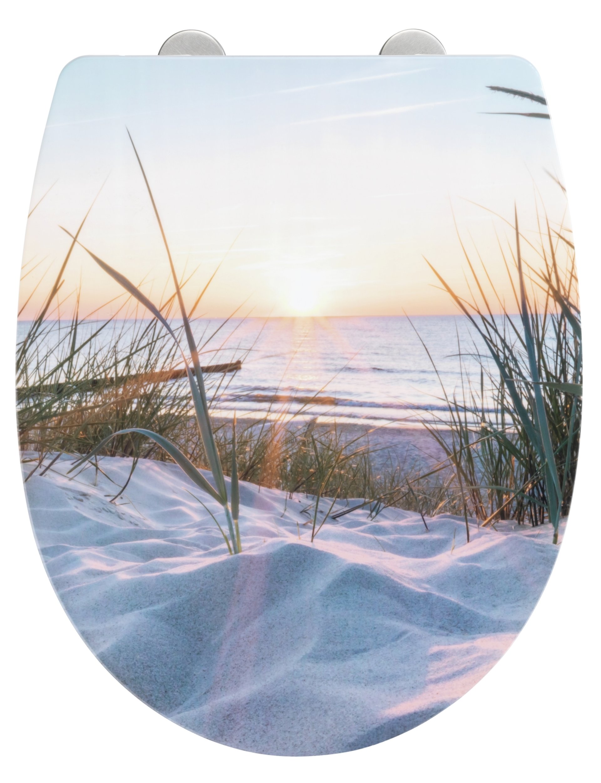 WENKO BALTIC WC-Sitz, Hochglanz, mit Absenkautomatik und Schnellbefestigung