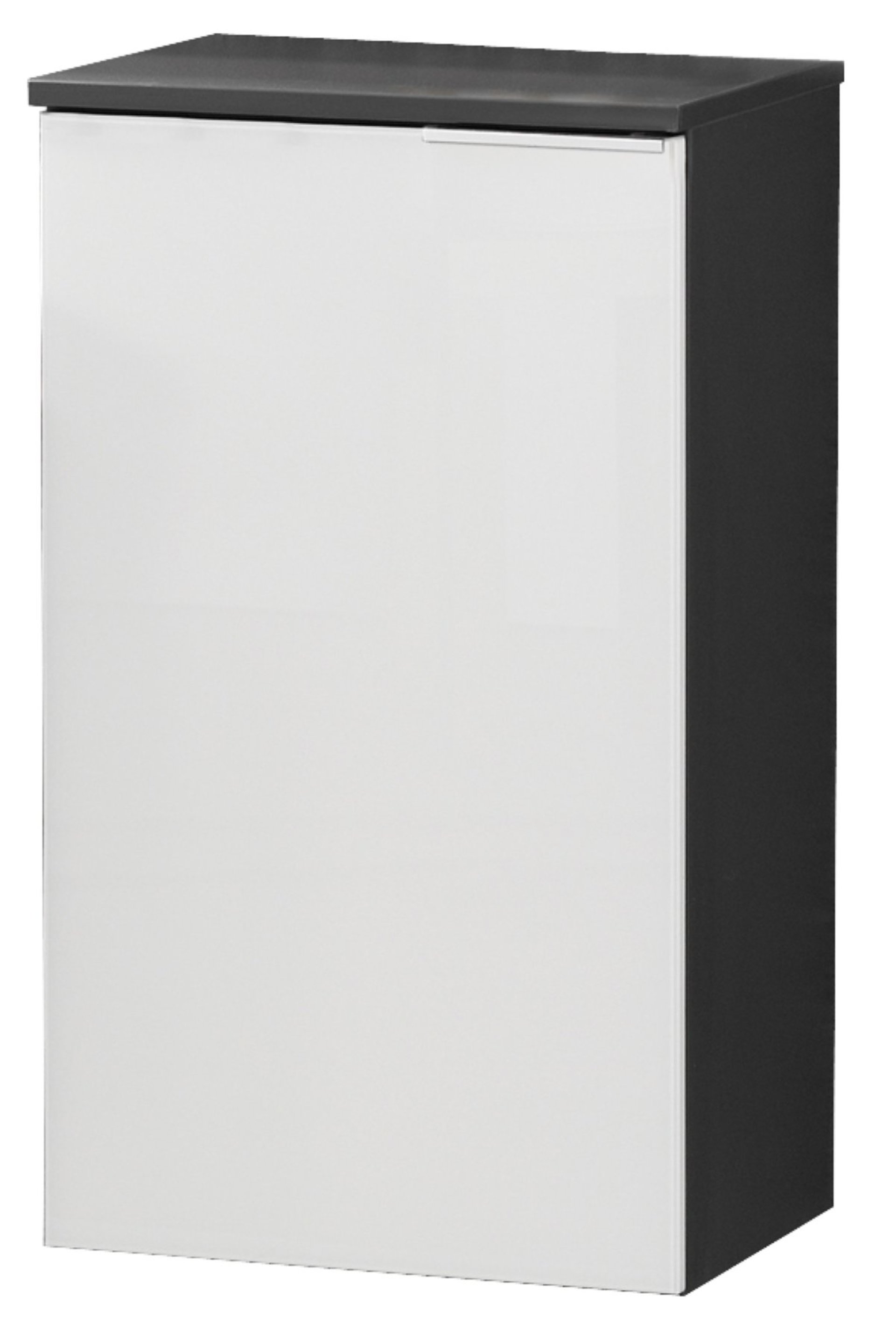 FACKELMANN KARA Unterschrank 41 cm breit, Weiß/Anthrazit, Türanschlag links