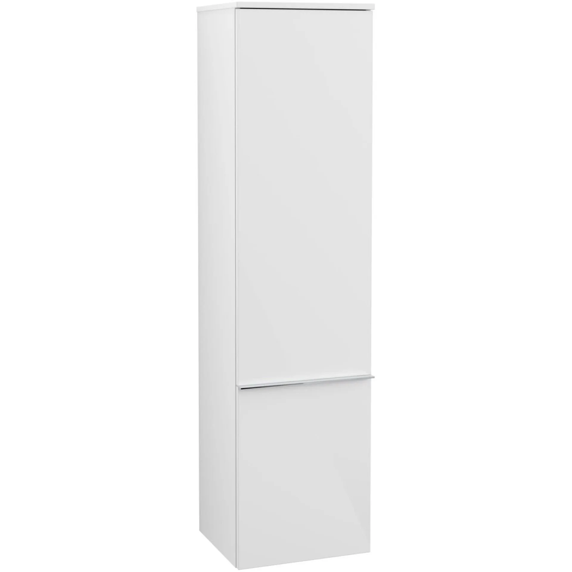 VILLEROY & BOCH VENTICELLO Hochschrank 40 cm, Weiß, Griff Chrom, Türanschlag rechts