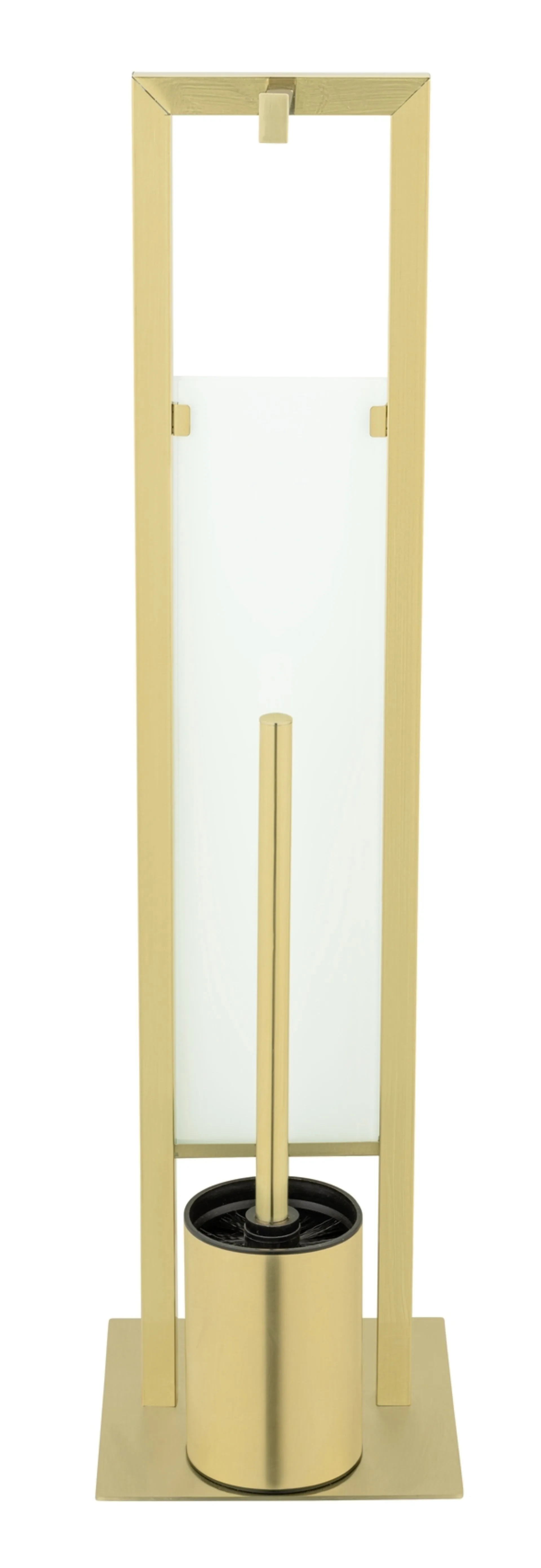 WENKO RIVALTA WC-Garnitur, Gold, mit Toilettenpapierhalter und Bevorrater, stehend