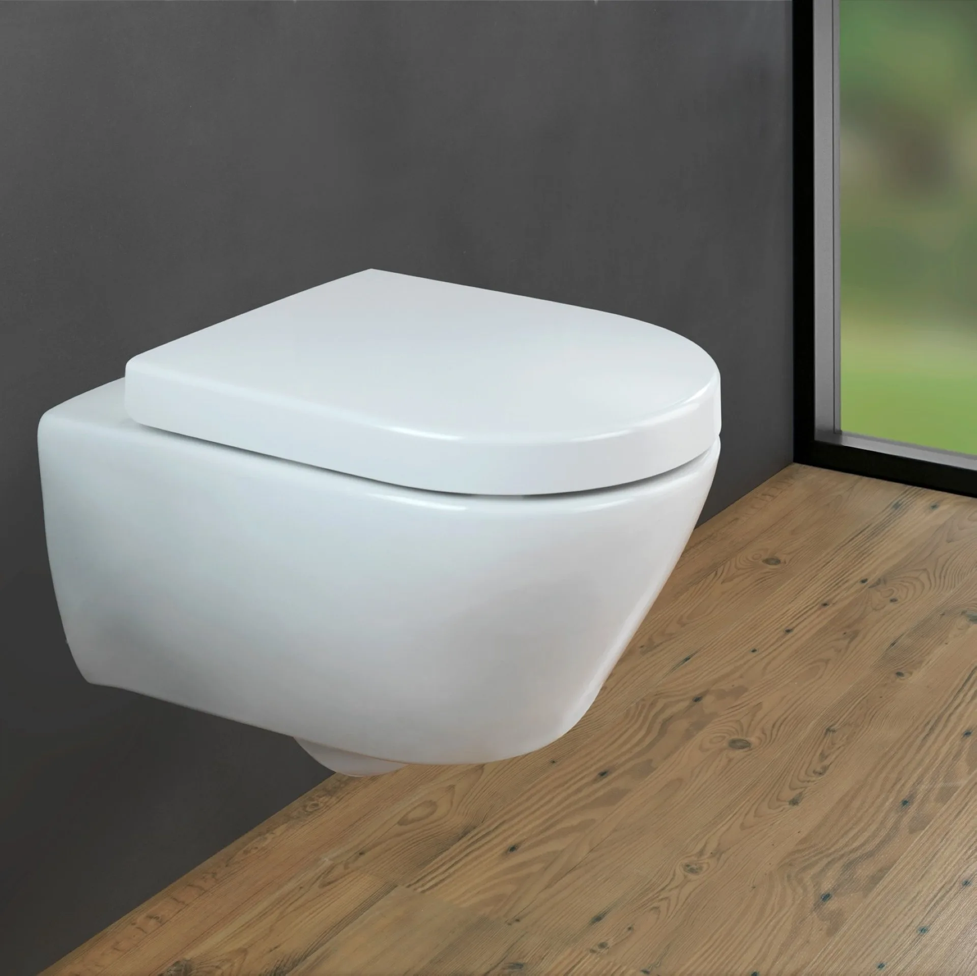 WENKO EXKLUSIV NR. 4 WC-Sitz, Weiß, mit Absenkautomatik