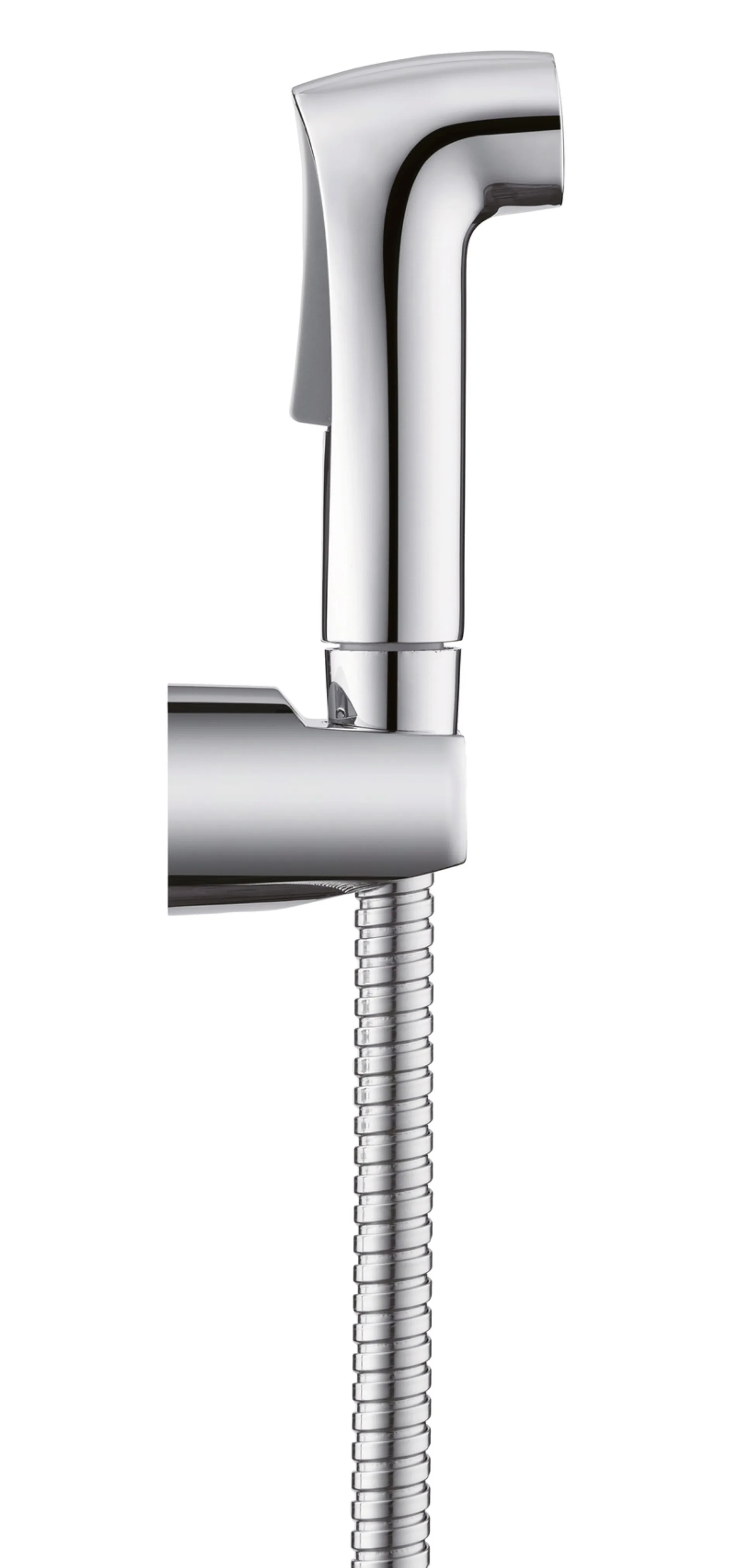 WENKO Bidet Handbrause 120 cm, Chrom glänzend + Wandhalterung + Schlauch