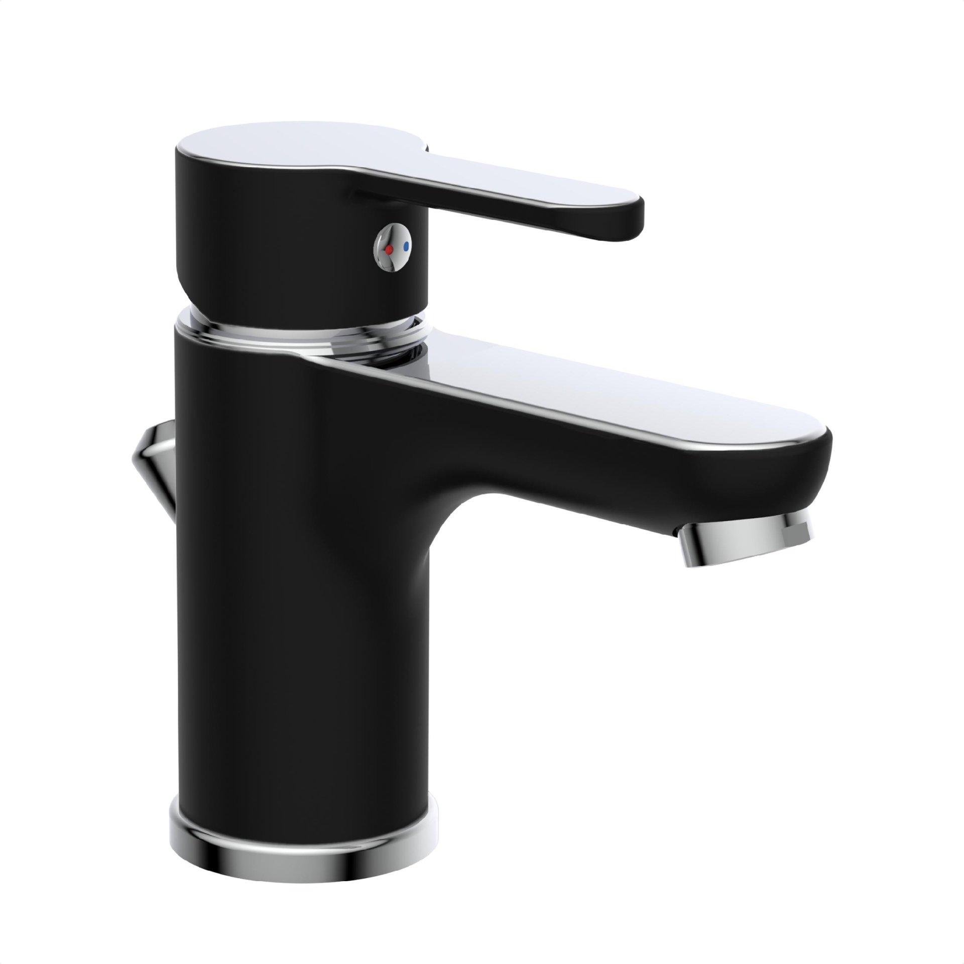 EISL DIZIANI Waschtischarmatur, Schwarz matt/Chrom