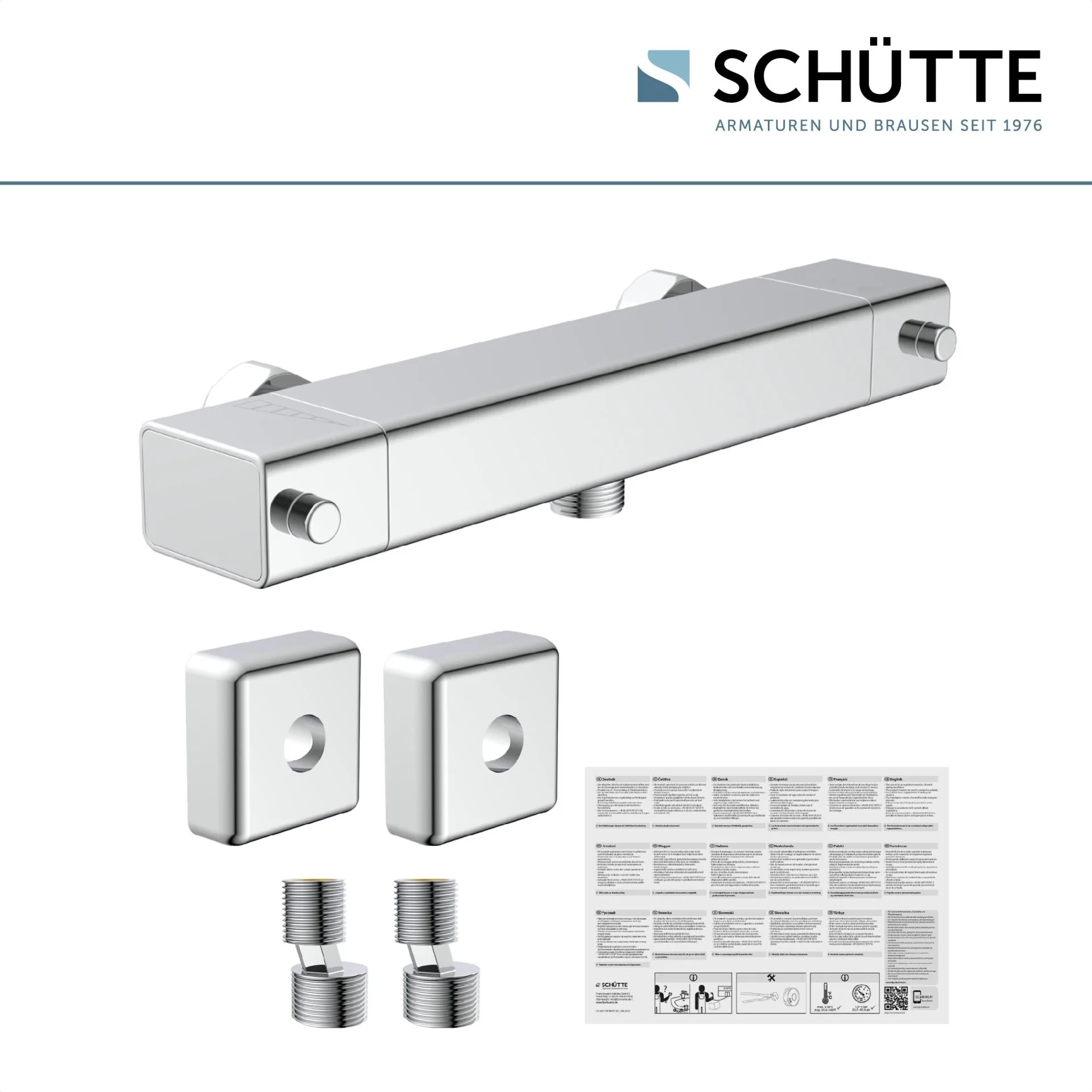 SCHÜTTE SIGNO Duschthermostat, Chrom