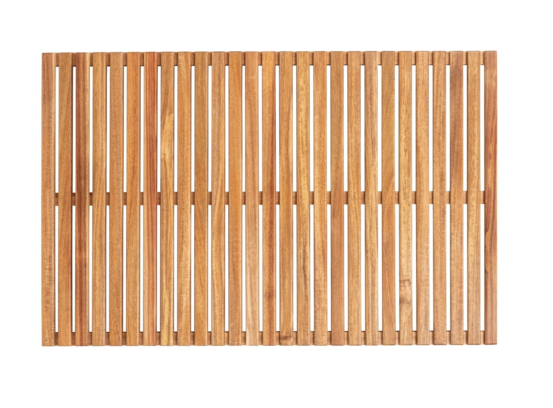 WENKO ACACIA Badematte 55 x 85 cm, Braun, aus Akazienholz