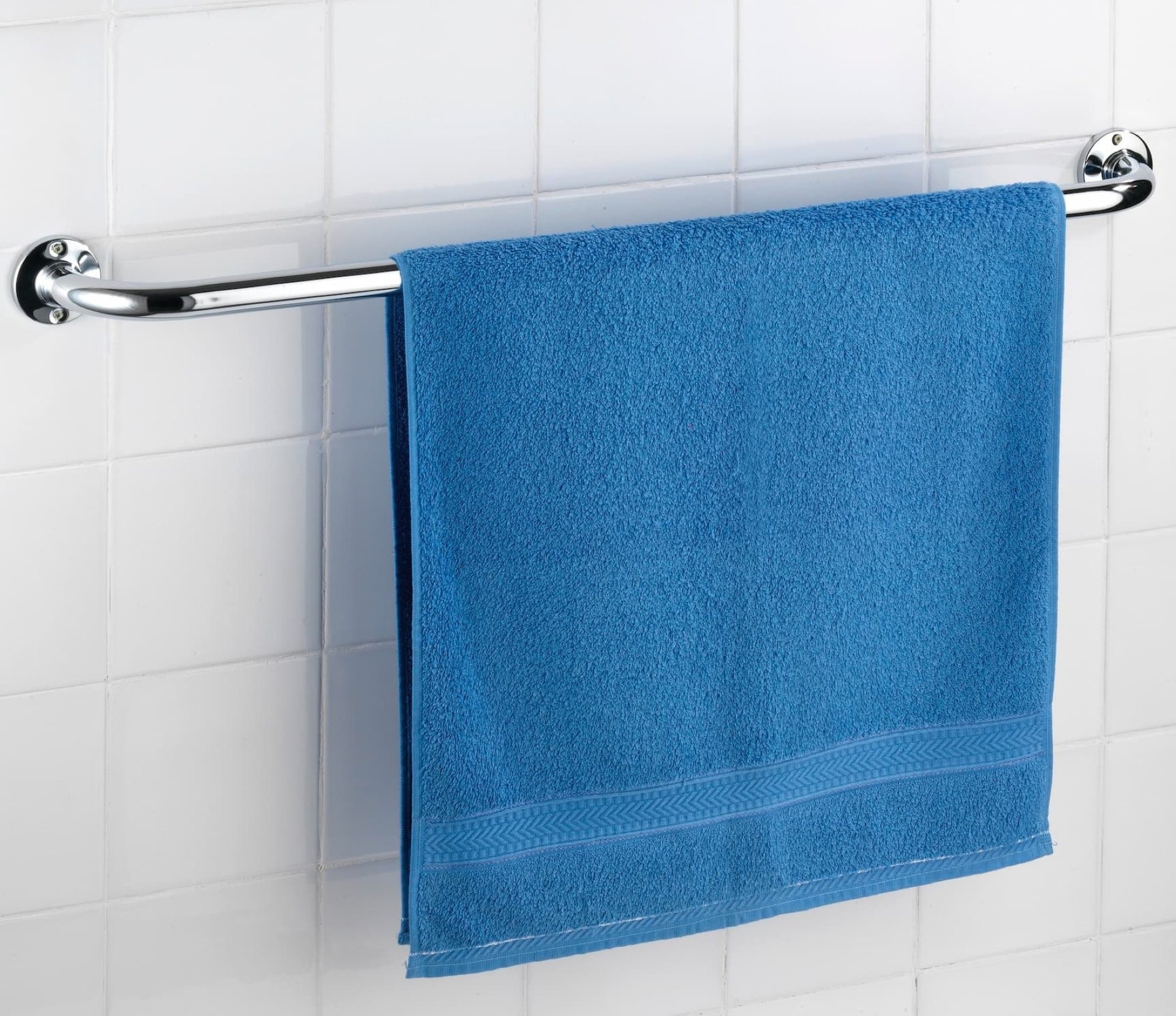 WENKO BASIC Handtuchhalter 80 cm, Chrom glänzend