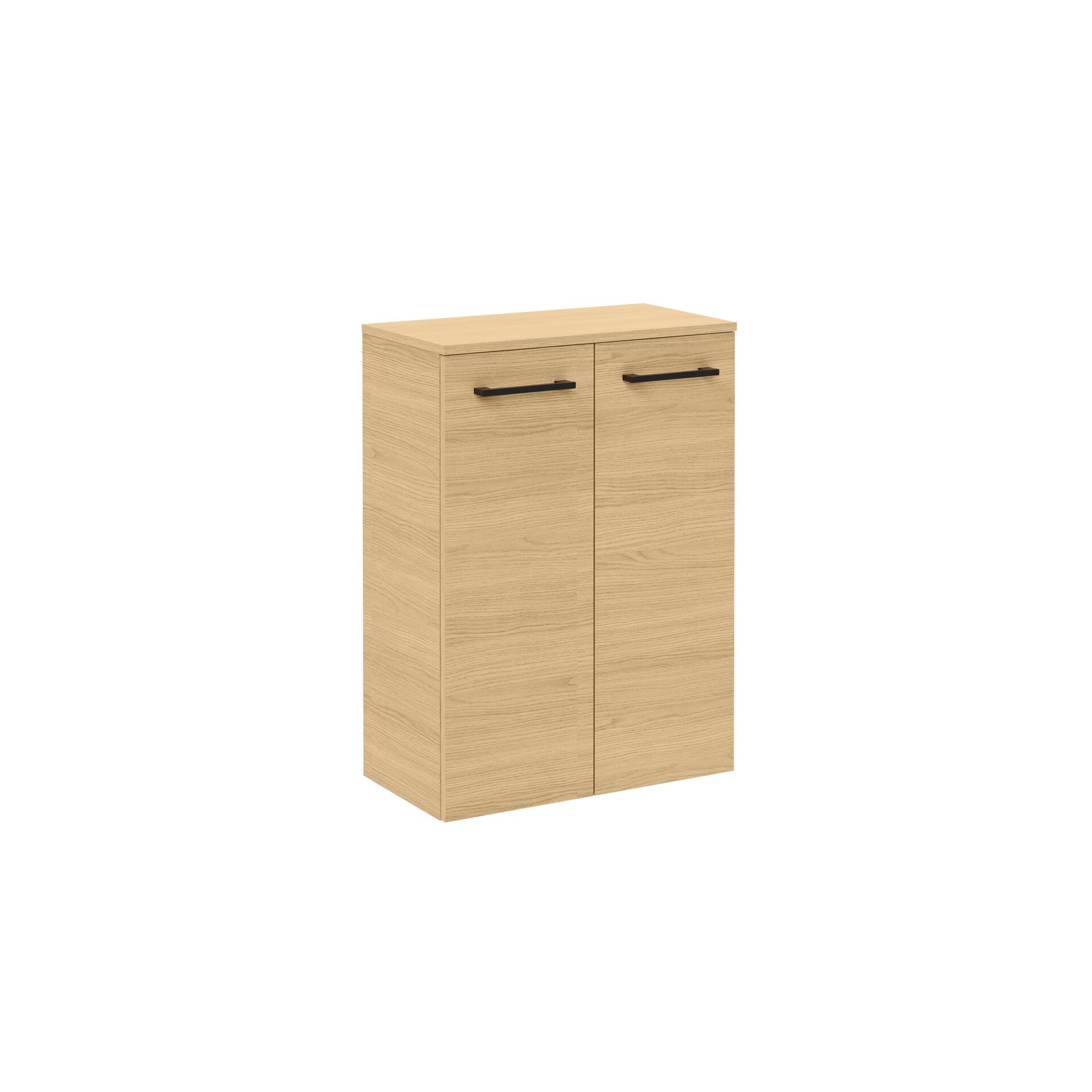 FACKELMANN B.ROUND Doppel Midischrank 60 cm breit, Braun