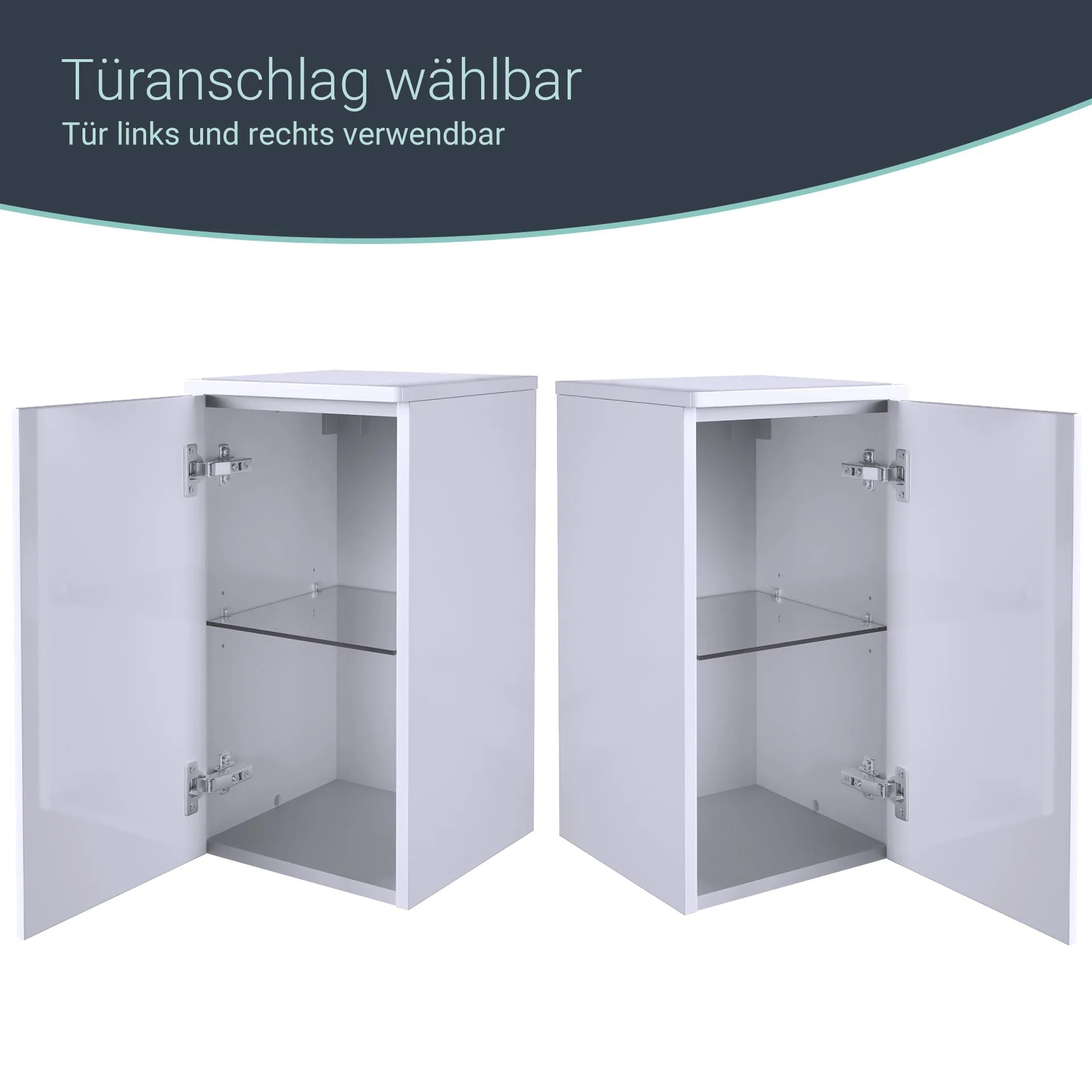 FACKELMANN MILANO Unterschrank 30 cm breit, Weiß