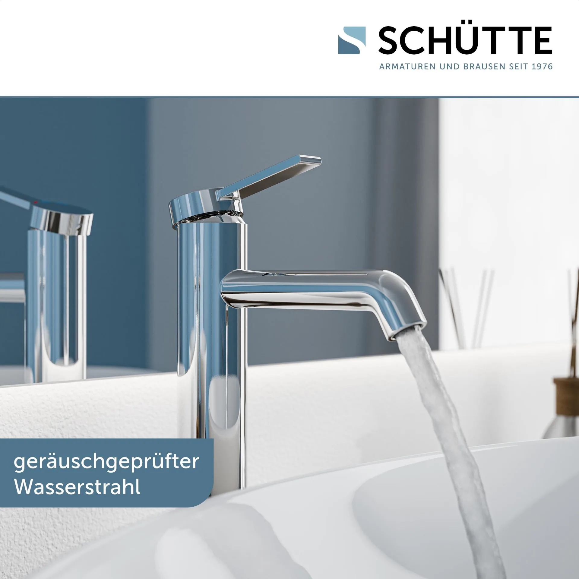 SCHÜTTE LOS ANGELES Waschtischarmatur, Chrom, für Aufsatzwaschbecken