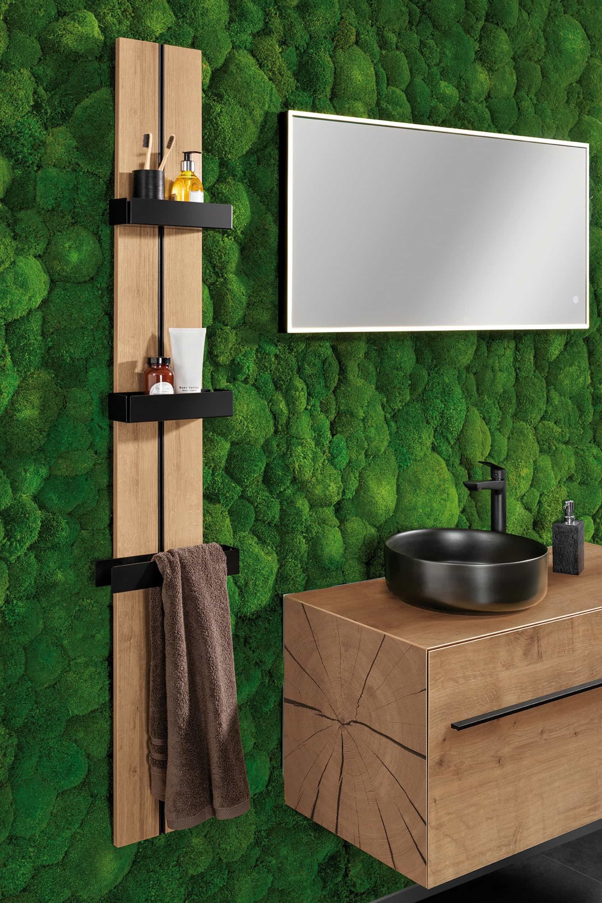 Lanzet Woodblock Wandpaneele 20x160 cm Hellbraun