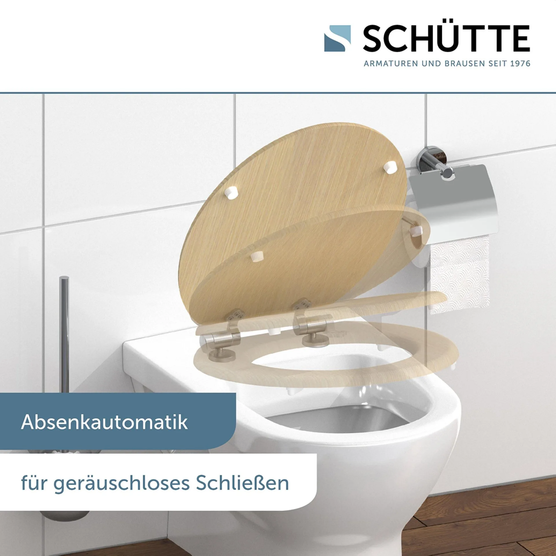 Schütte NATURAL WOOD WC-Sitz, mit Absenkautomatik