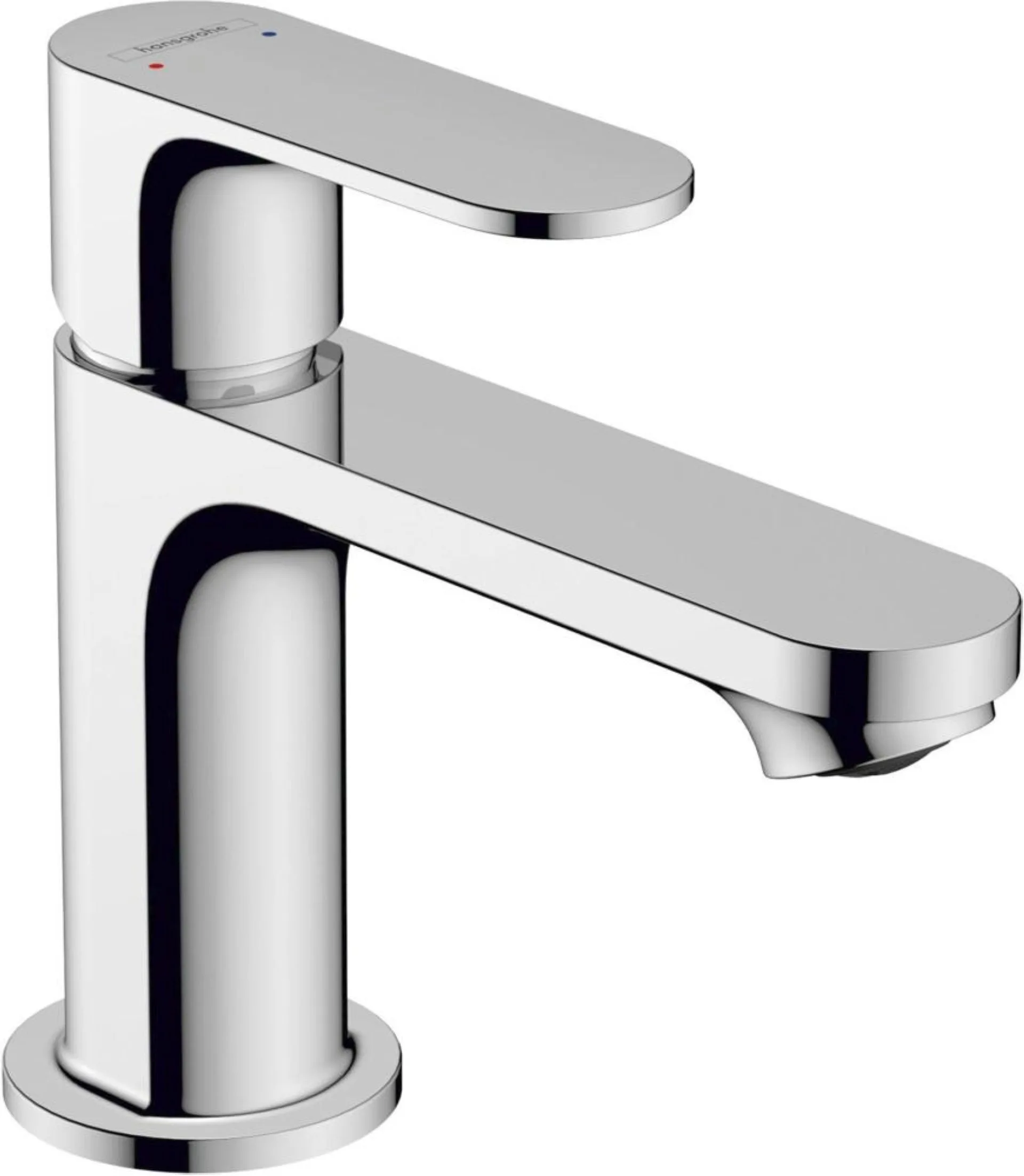 HANSGROHE REBRIS S 80 Waschtischarmatur, Chrom, mit Zugstangen-Ablaufgarnitur