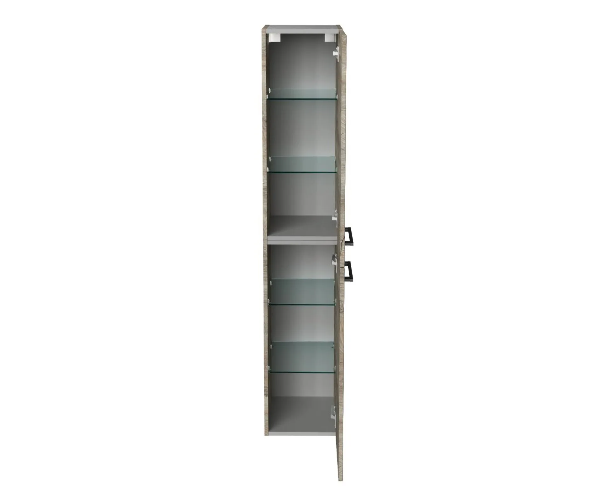Fackelmann OXFORD Hochschrank 30 cm breit, Braun hell