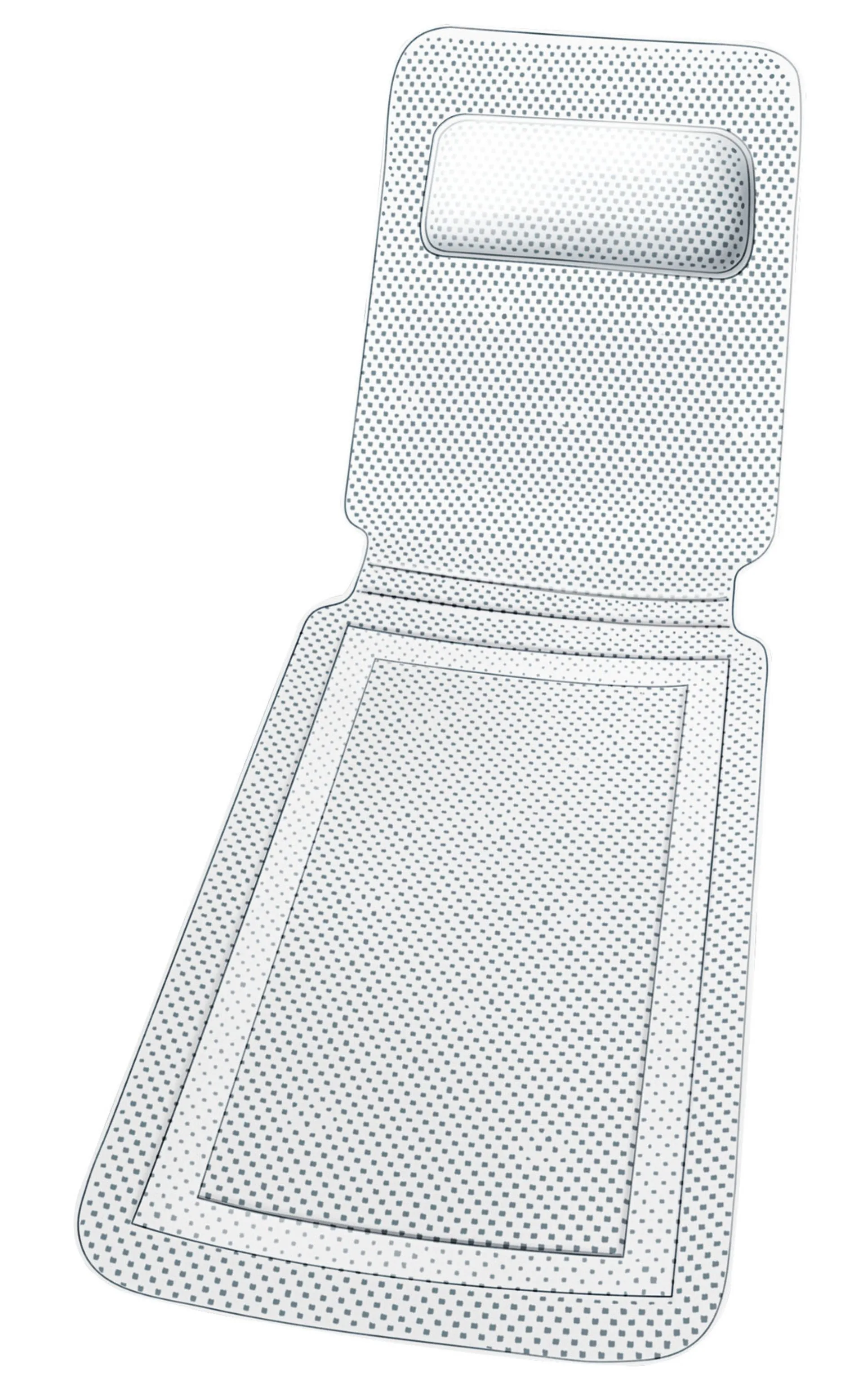 WENKO KOMFORT Badewanneneinlage 125 x 36 cm, Weiß