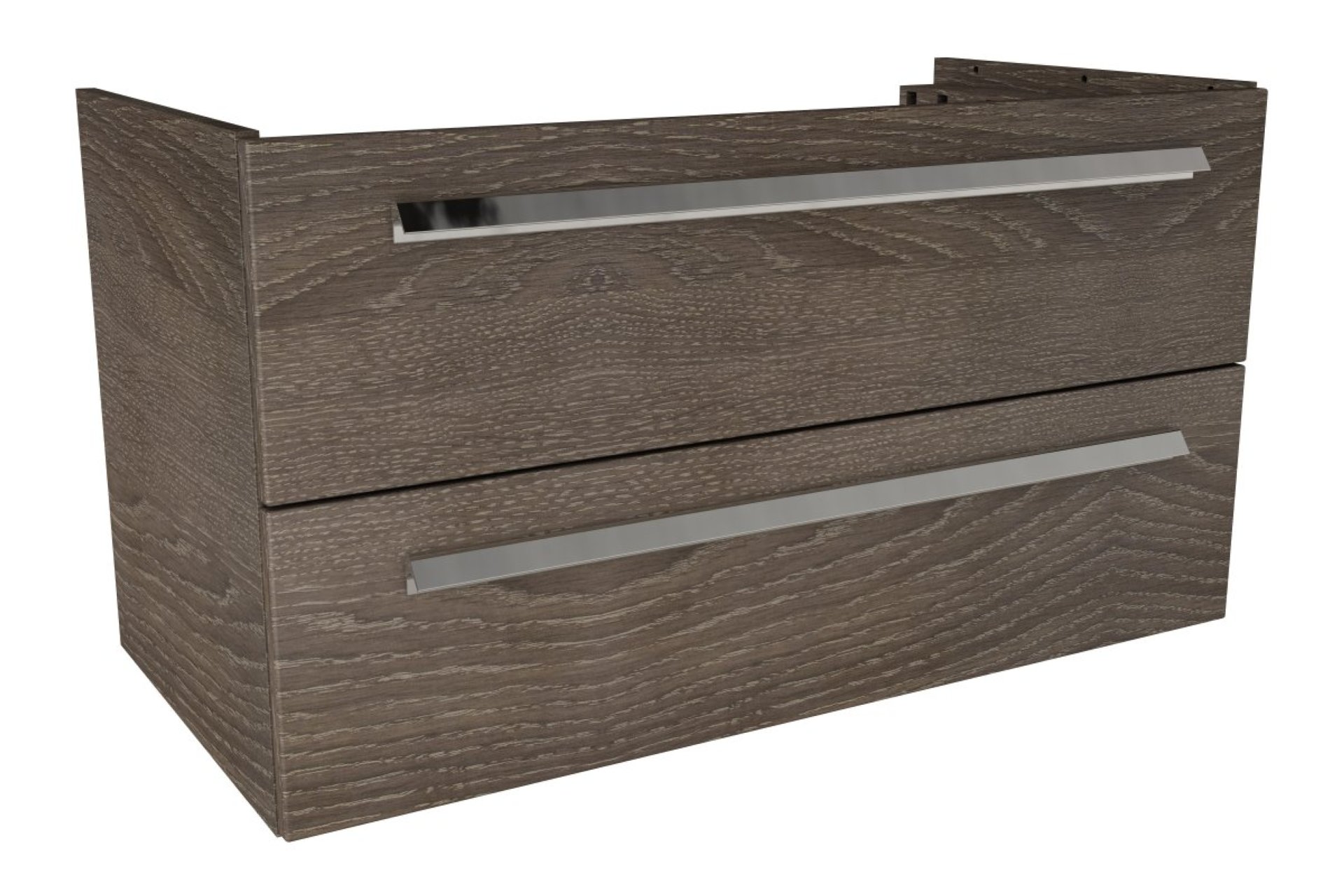 LANZET K1 Waschbeckenunterschrank 90 cm, Braun dunkel