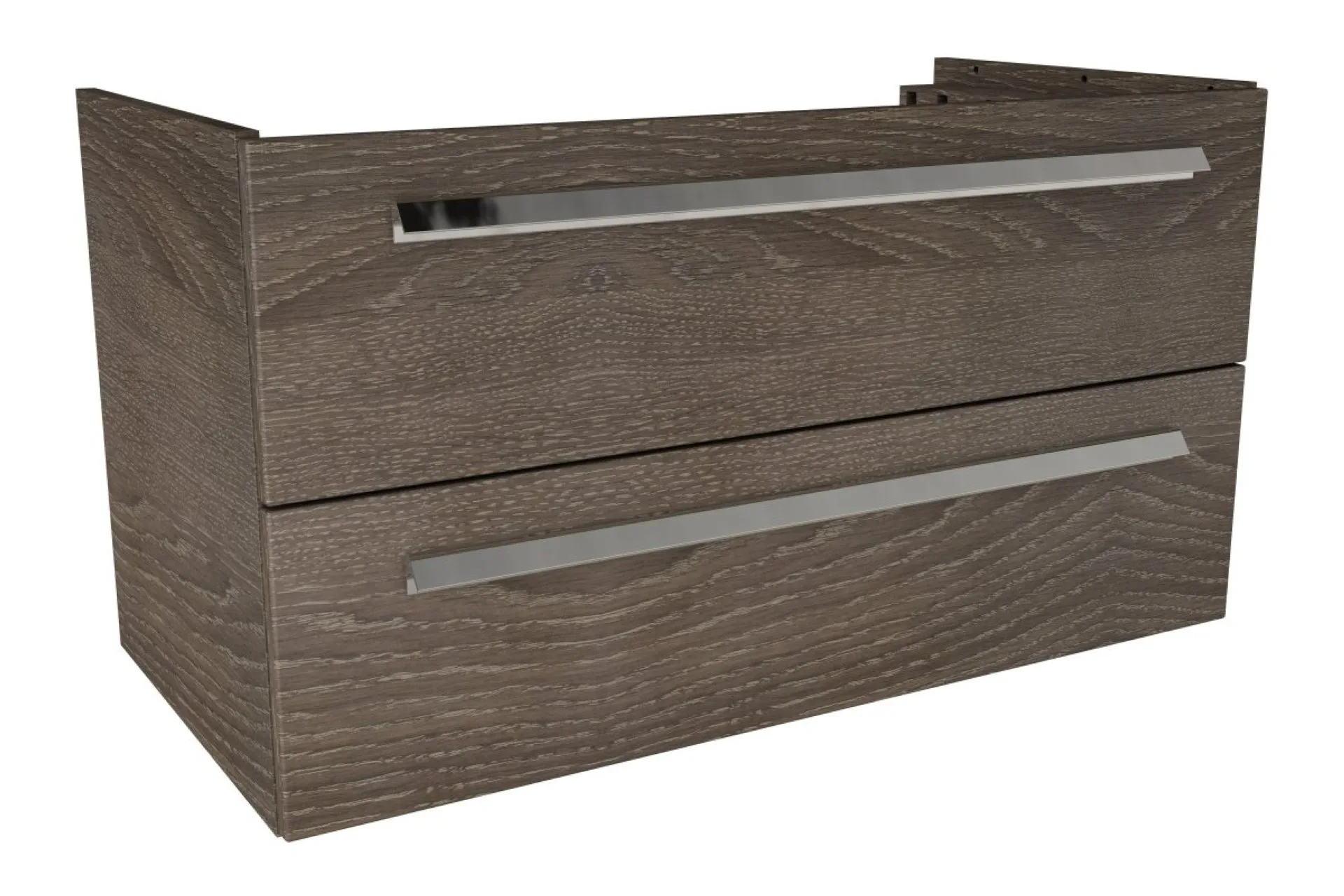 LANZET K1 Waschbeckenunterschrank 90 cm, Braun dunkel