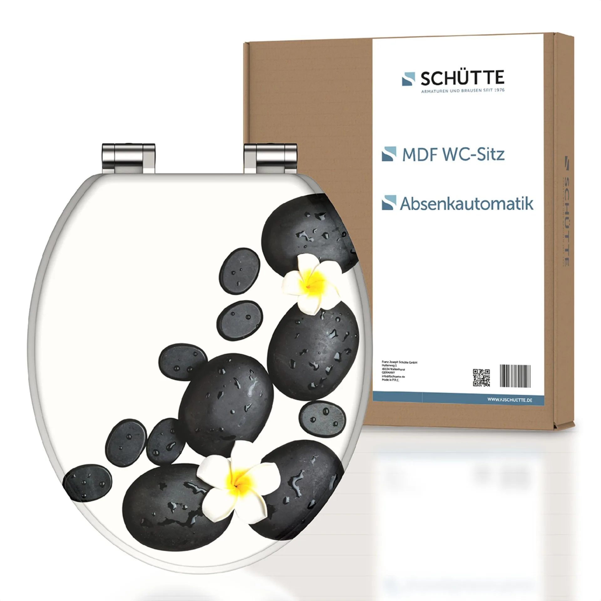 Schütte STONE DECORATION WC-Sitz, mit Absenkautomatik