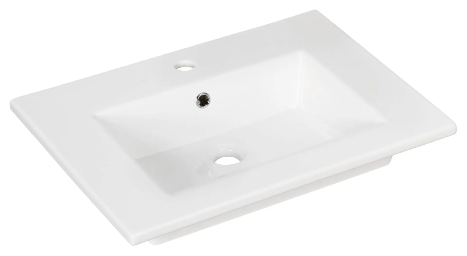 FACKELMANN HYPE 3.0 Waschbecken 60 cm breit, Weiß, Keramik