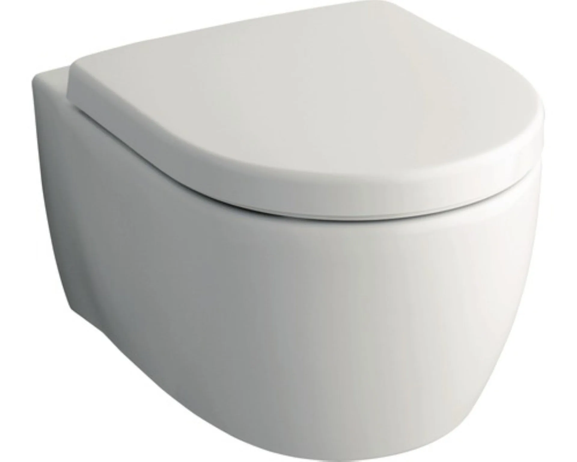 GEBERIT ICON WC-Sitz, Weiß, mit Deckel überlappend