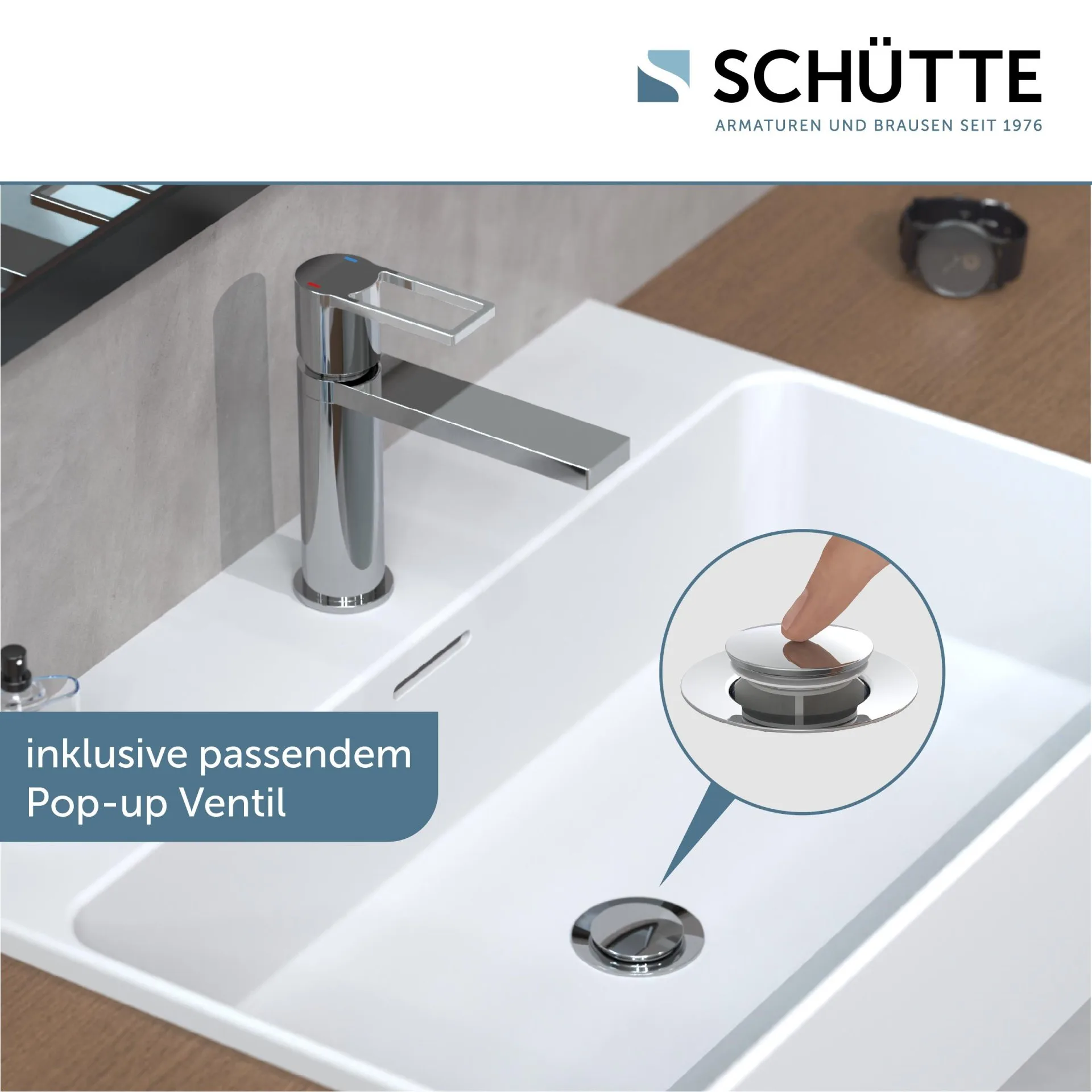 SCHÜTTE MANHATTAN Waschtischarmatur, Chrom
