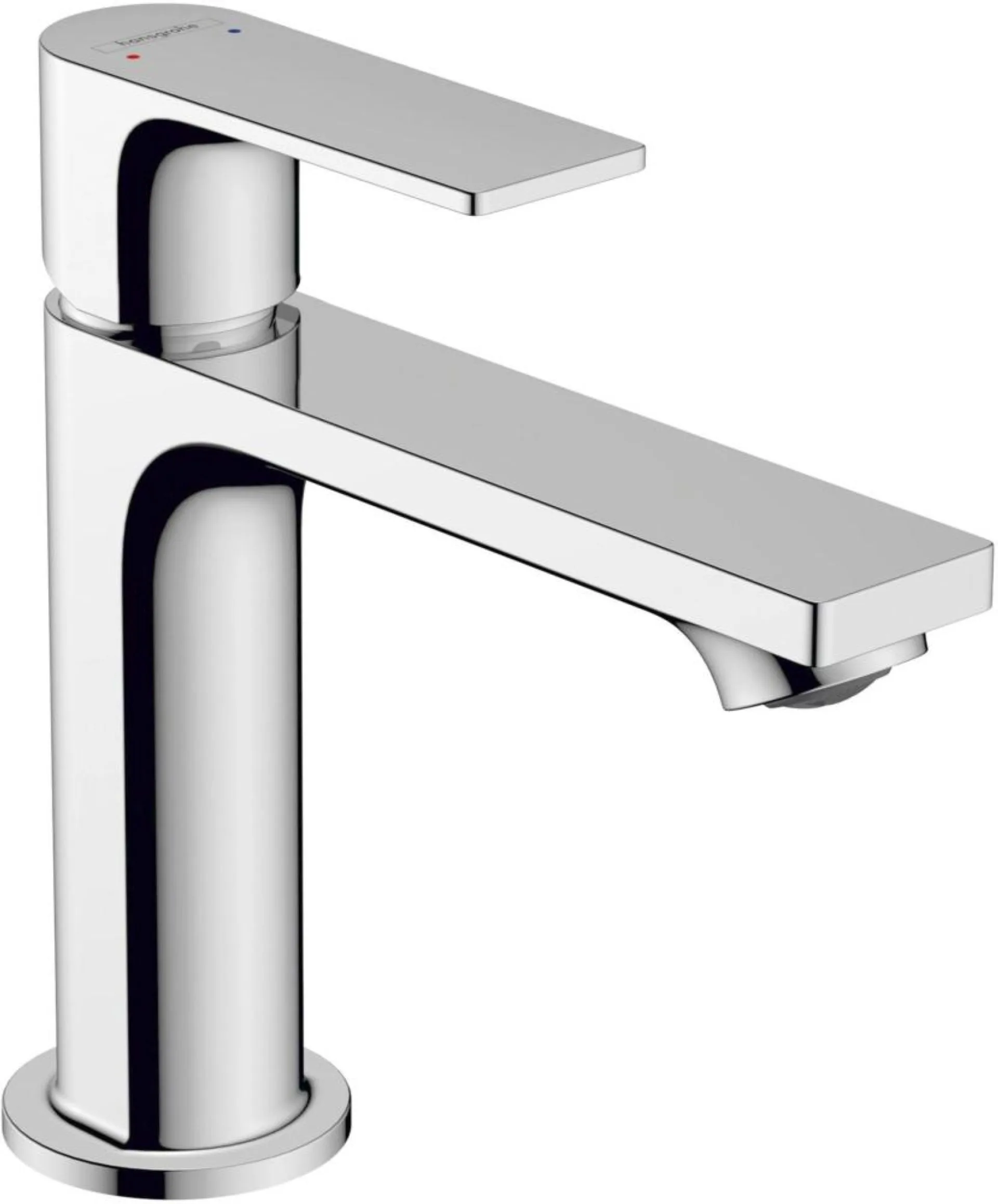 HANSGROHE REBRIS E 110 Waschtischarmatur, Chrom, mit Zugstangen-Ablaufgarnitur