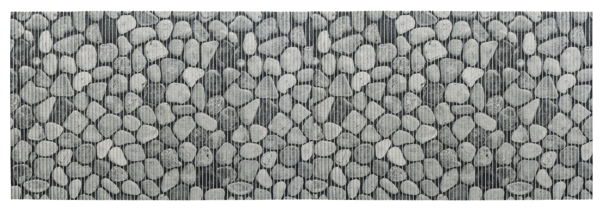 WENKO SASSI Badematte 65 x 200 cm, Grau, zuschneidbar