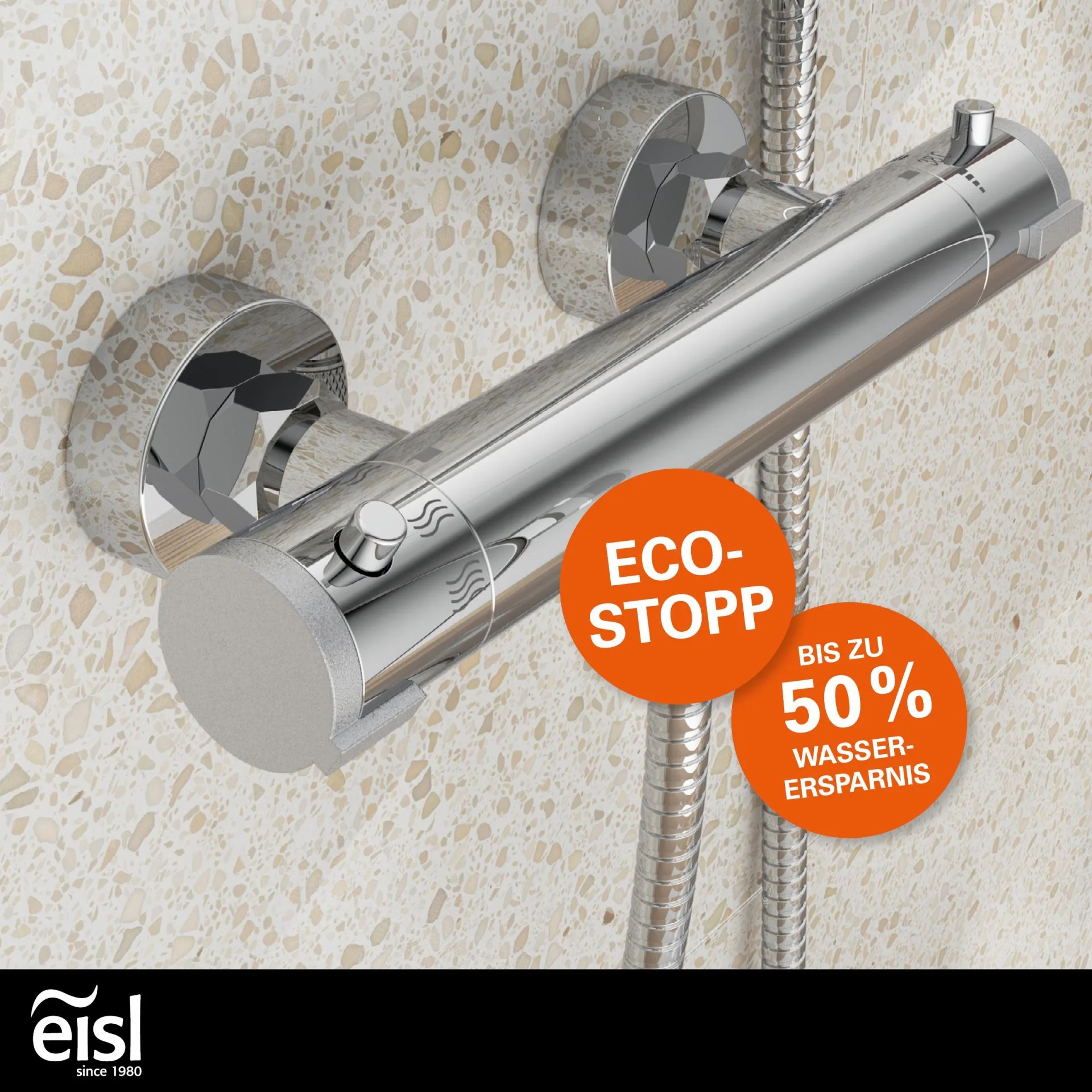 EISL CLAUDIO Duschthermostat, Chrom