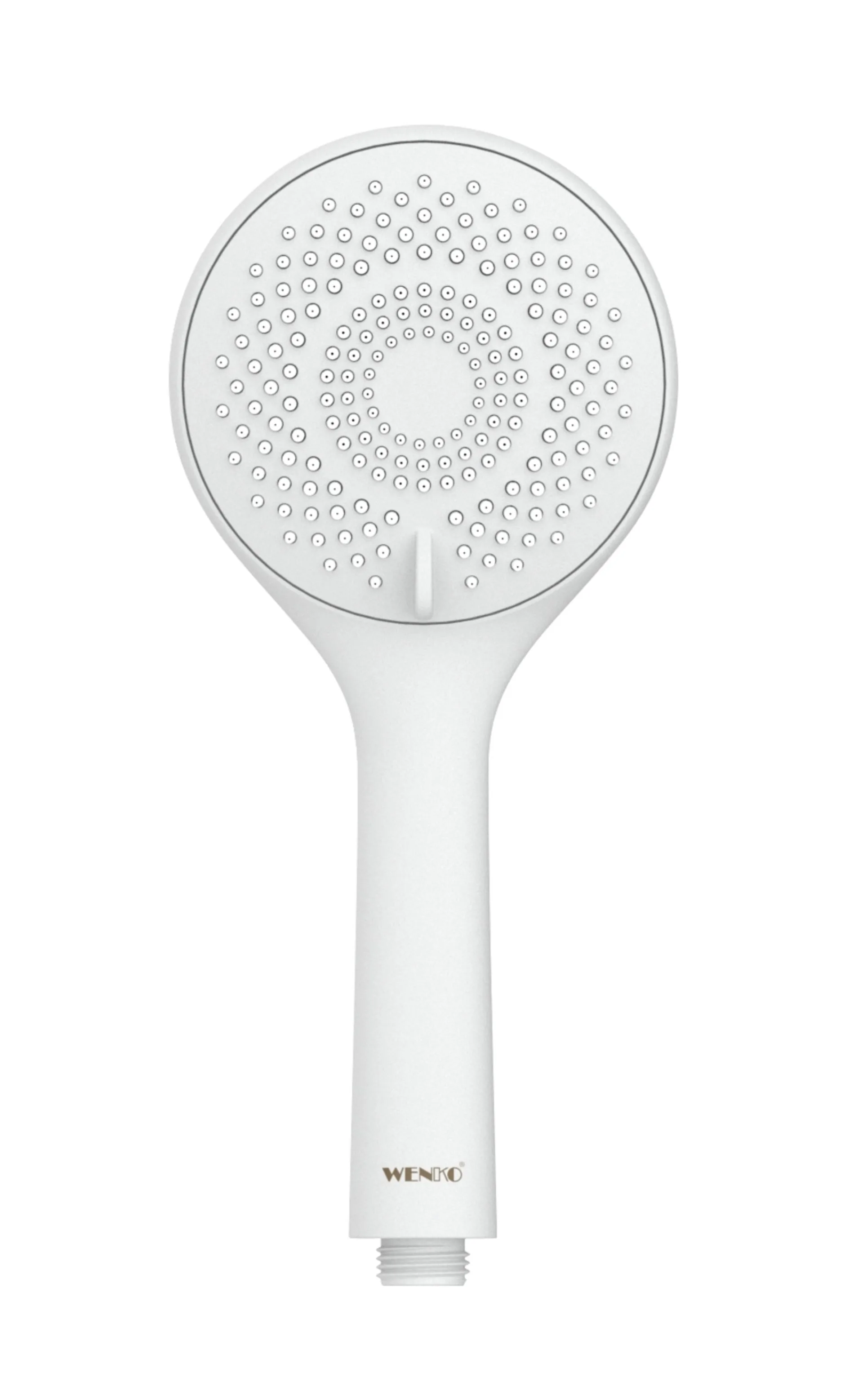 WENKO Stangenbrause Set 70 cm, Weiß, mit Wassersparsystem, 3 verschiedene Wasserstrahlarten, Edelstahl