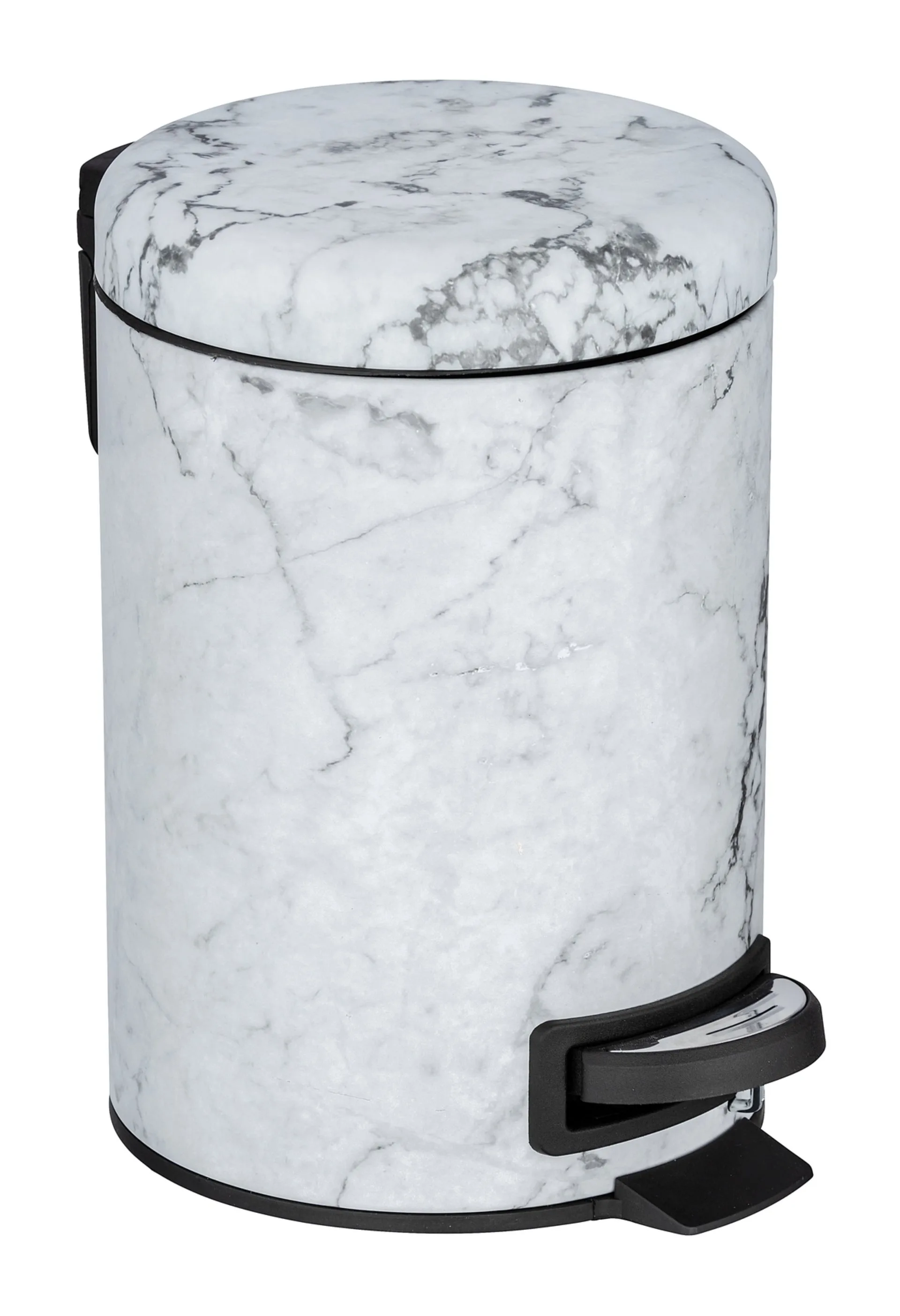 WENKO ONYX Kosmetikeimer 3 Liter, Marmor