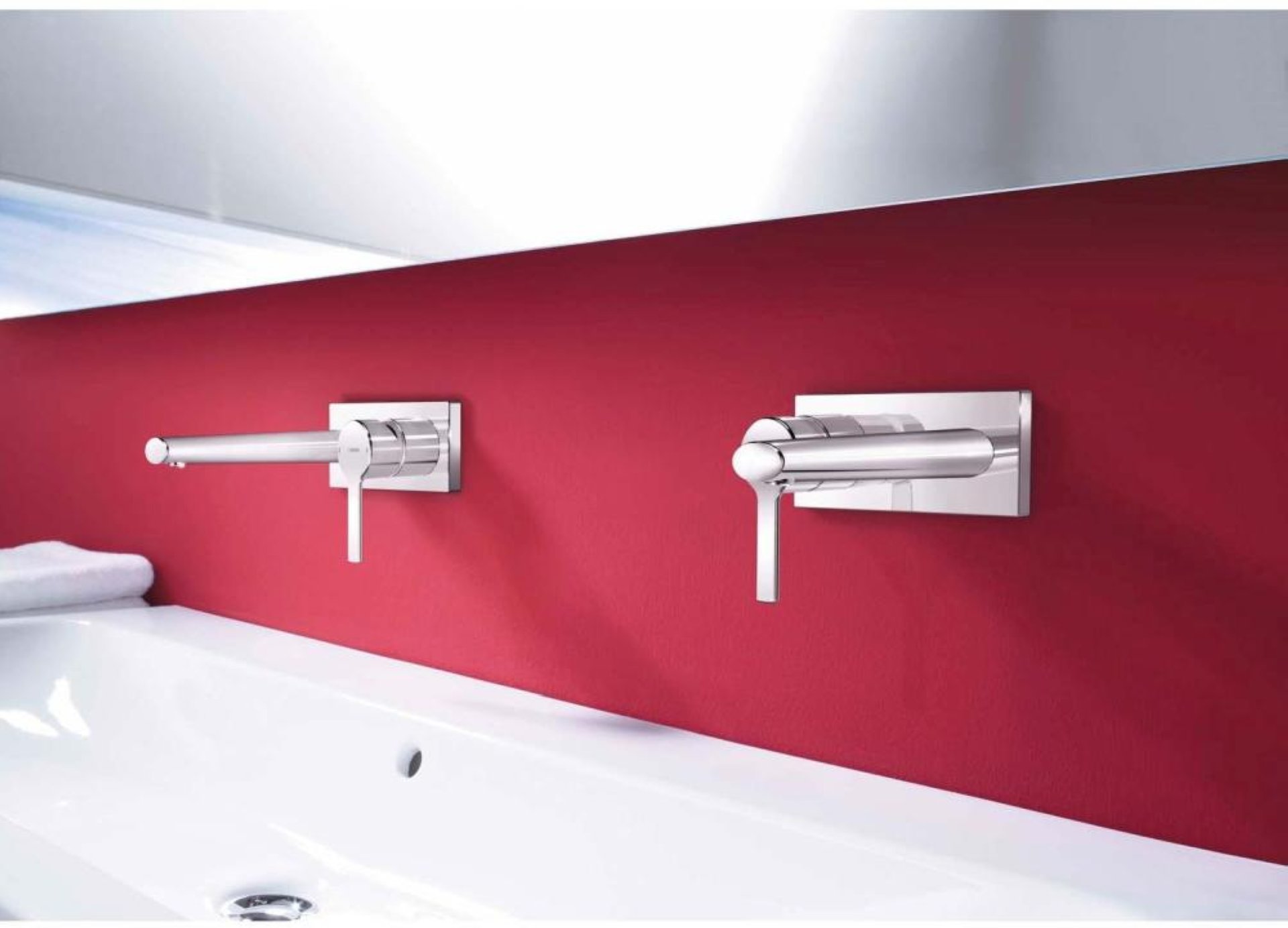 HANSA HANSARONDA Waschtischarmatur, Chrom, zur Wandmontage