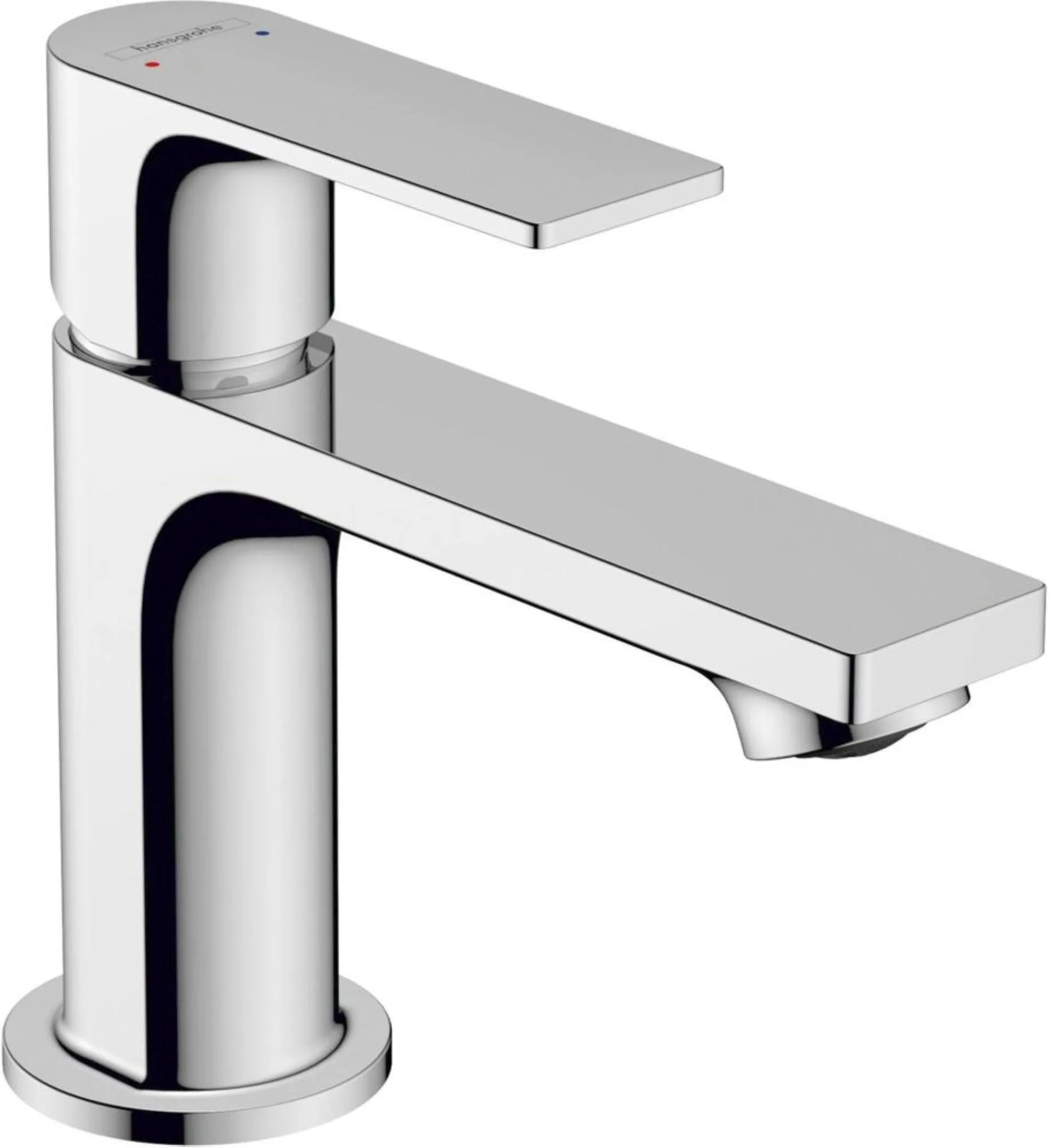 HANSGROHE REBRIS E 80 Waschtischarmatur, Chrom, mit Zugstangen-Ablaufgarnitur