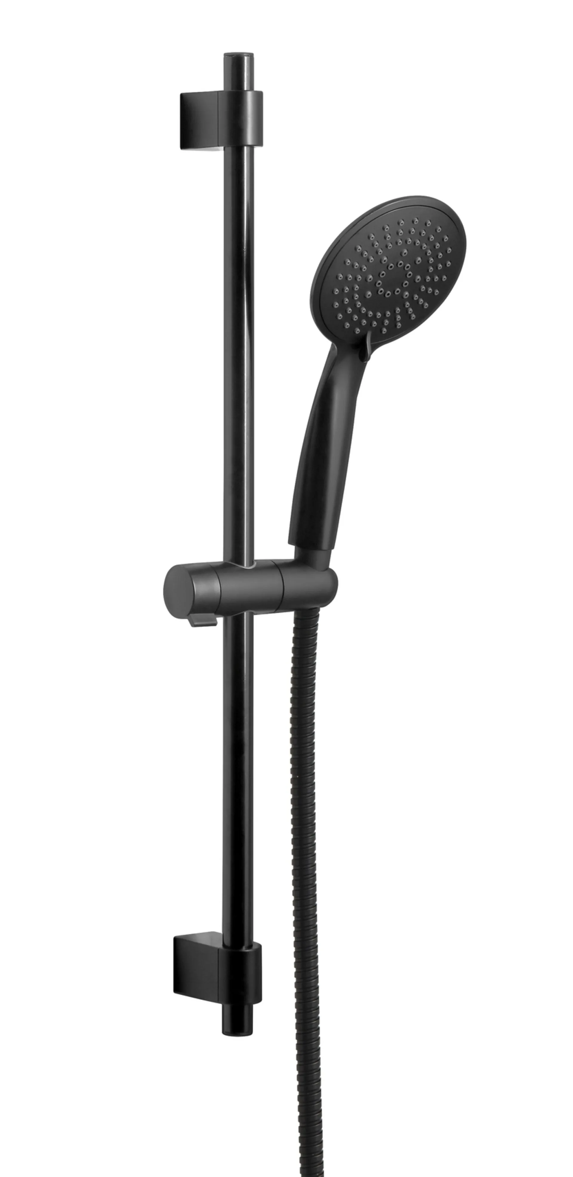 WENKO YOUNG Stangenbrause Set 66 cm, Schwarz