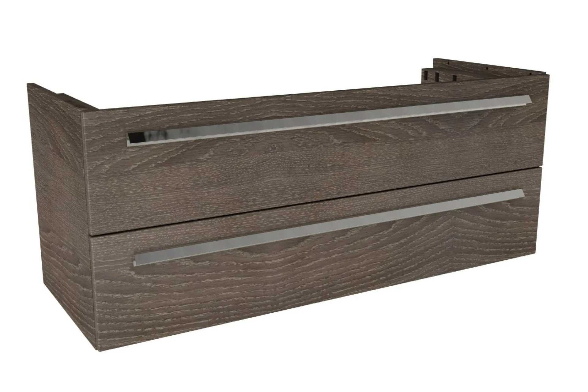 LANZET K1 Waschbeckenunterschrank 120 cm breit, Braun dunkel