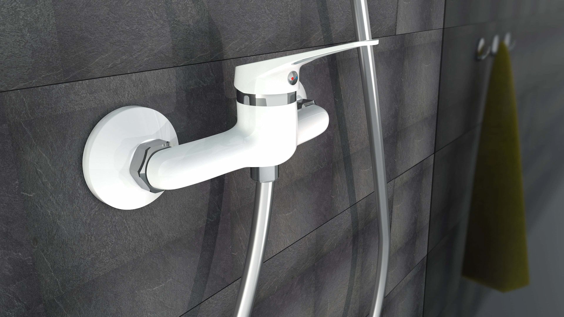 Eisl SPEED Duscharmatur, Weiß