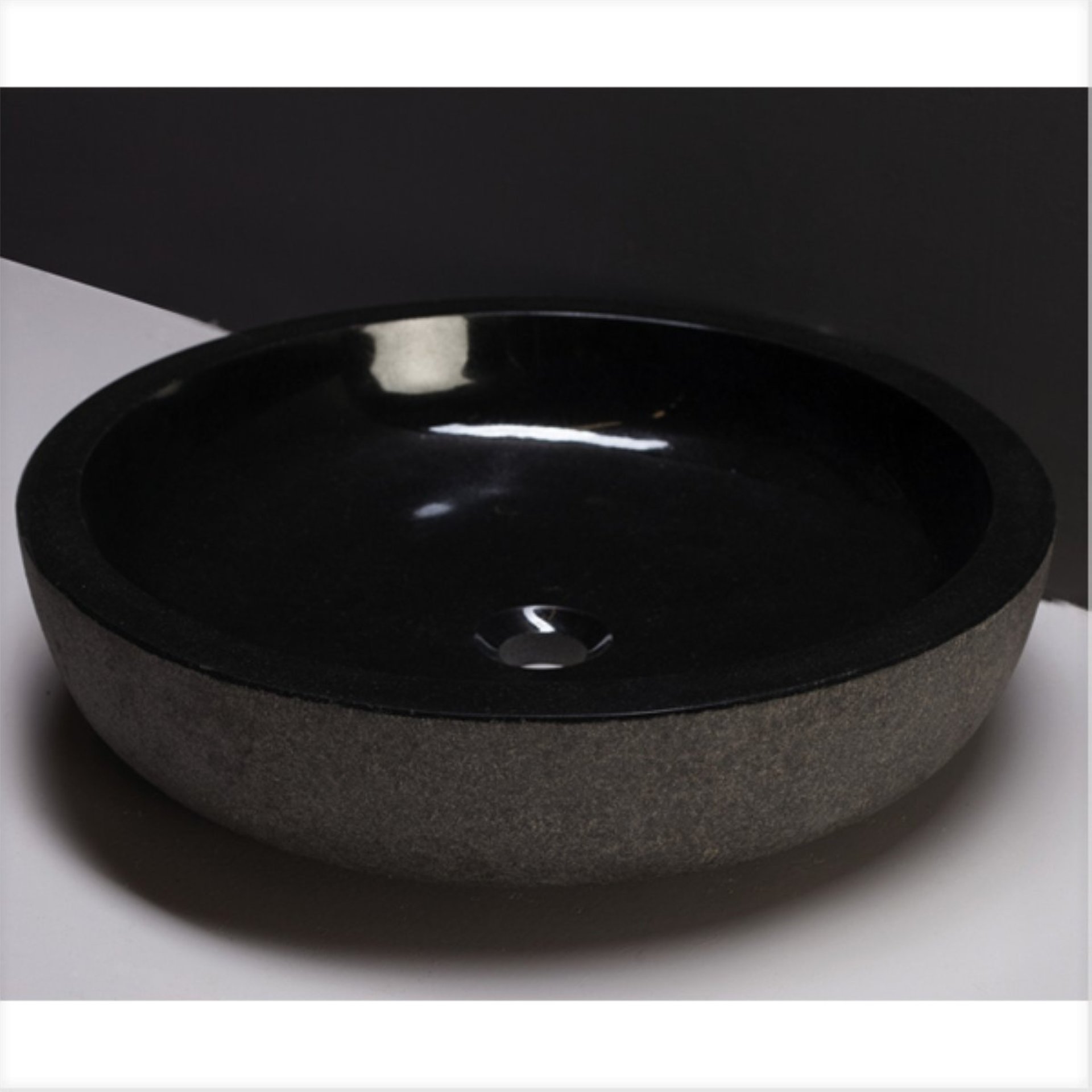 Waschbecken Naturstein VERONA XL (50 cm) Granit, 100073