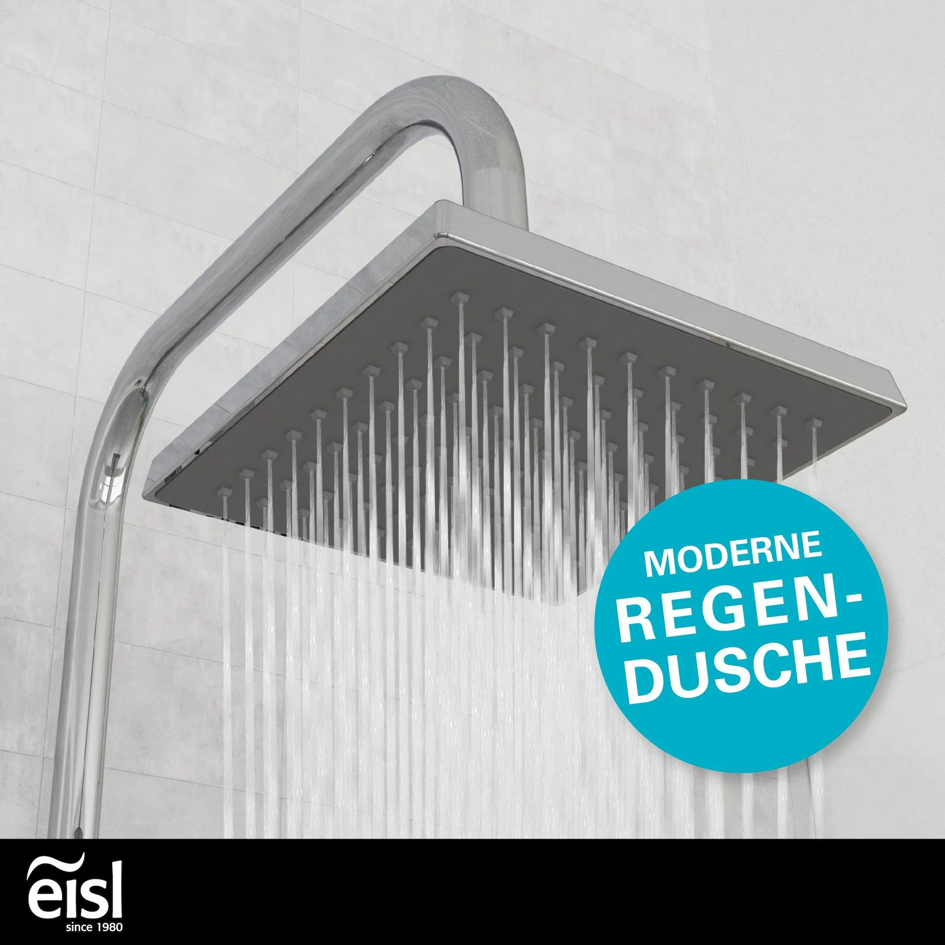 Eisl EASY ENERGY Überkopf-Brauseset, Chrom