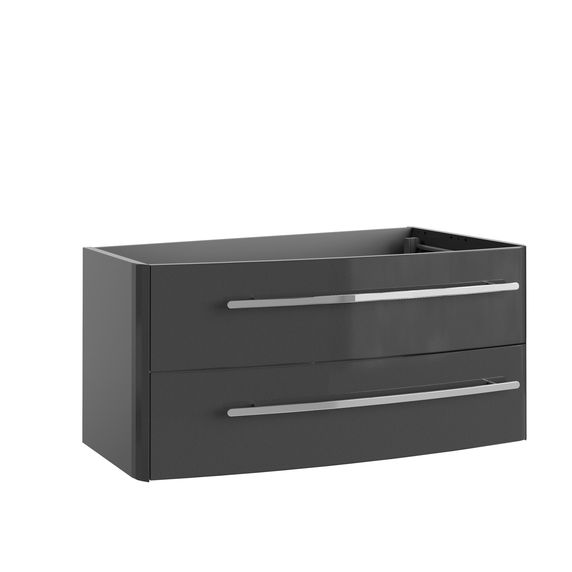 Lanzet CLASSICO Waschtischunterschrank 100 cm Anthrazit, links