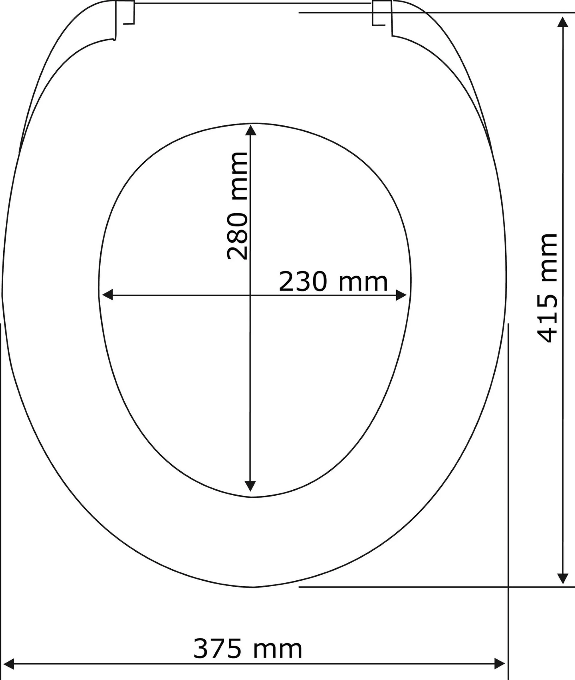 WENKO SAMOS WC-Sitz, Blau, Duroplast, mit Absenkautomatik