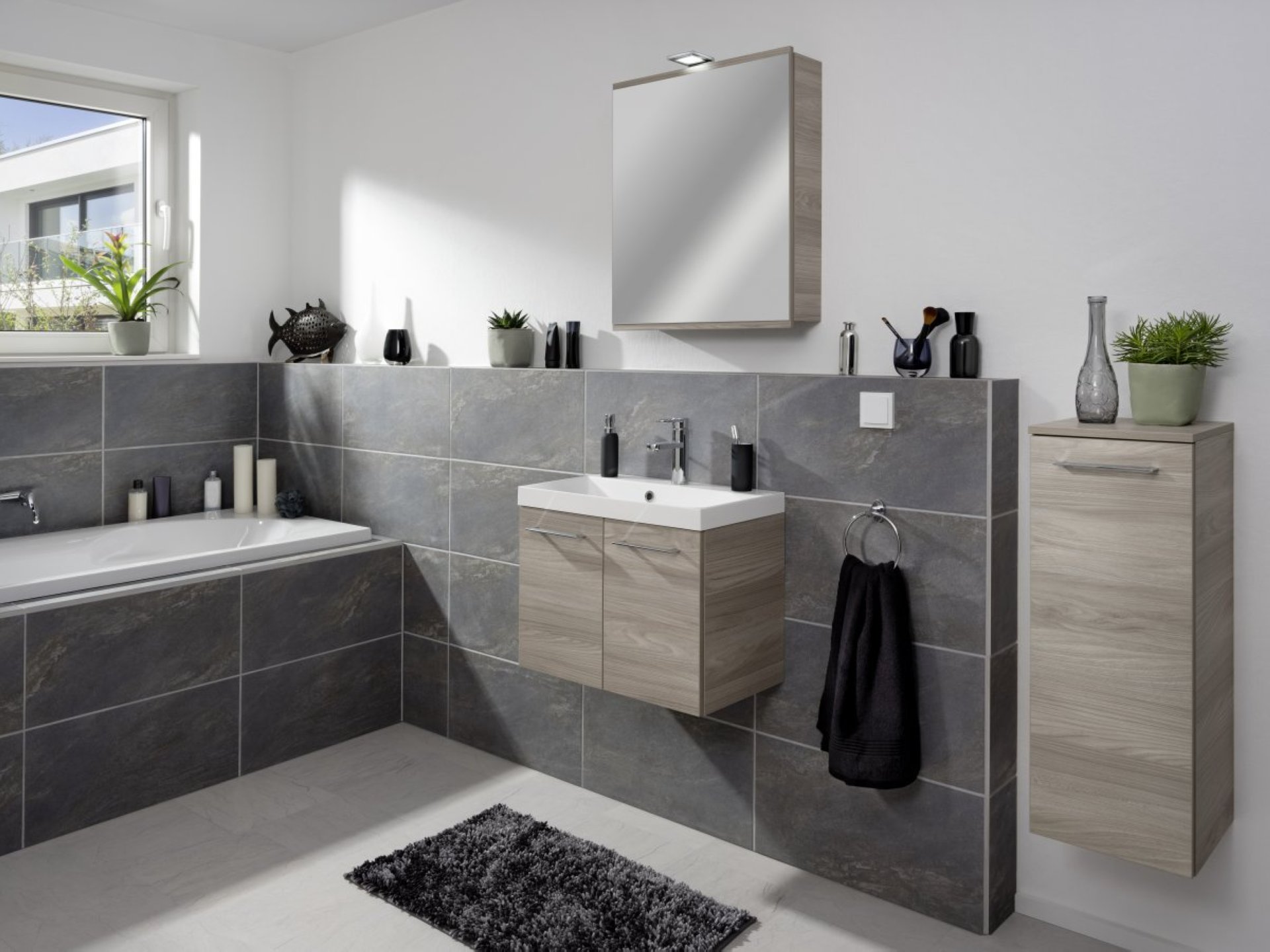 Fackelmann LIMA Midischrank 30 cm, Braun