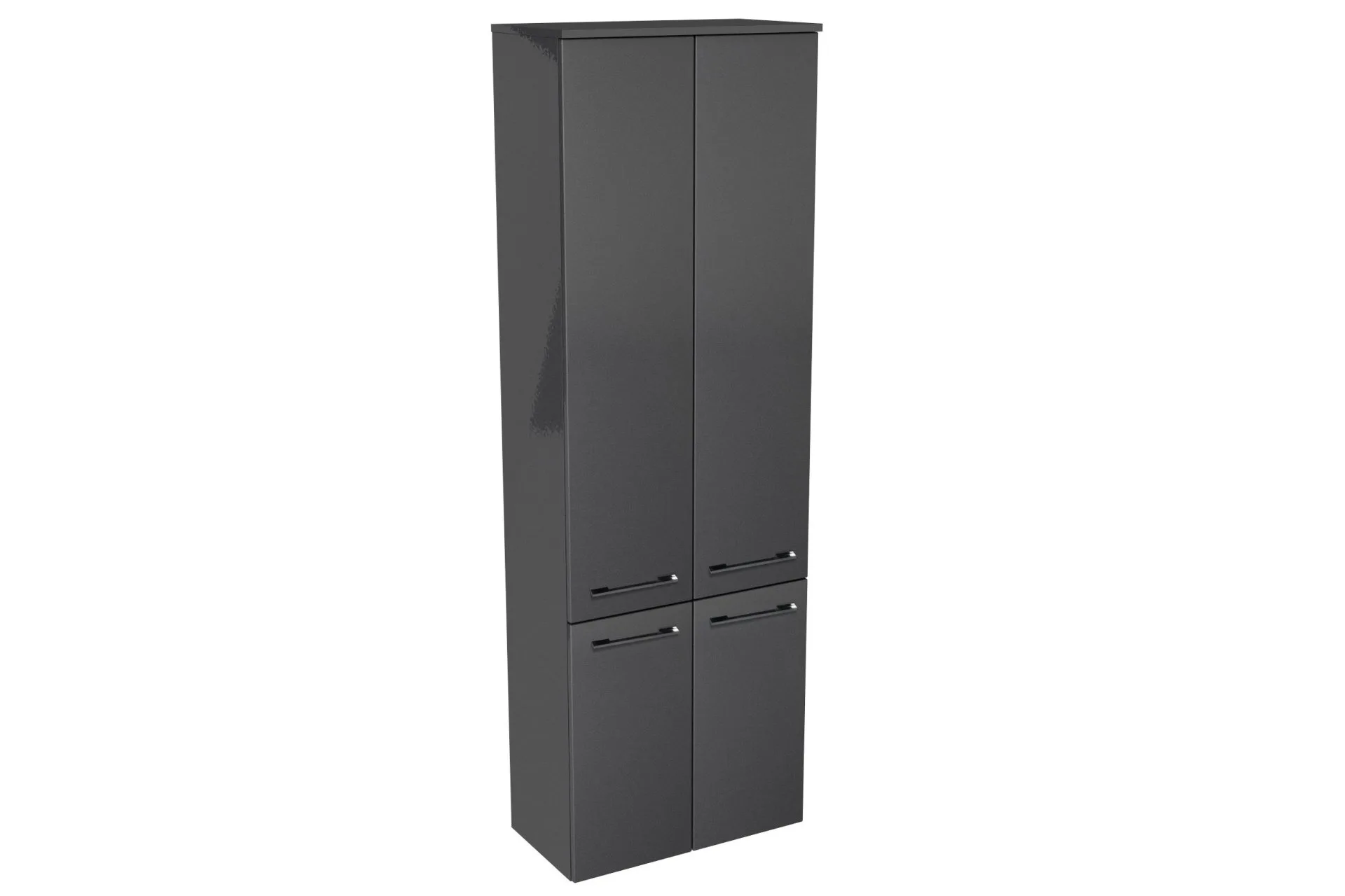LANZET Doppel Hochschrank 60 cm breit, Anthrazit