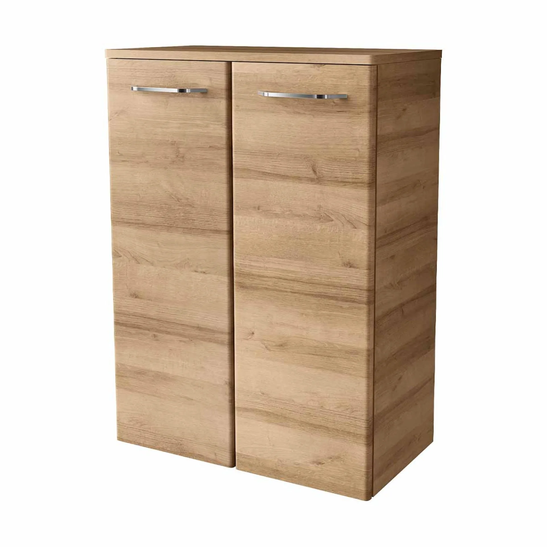FACKELMANN MILANO Doppel Midischrank 60 cm breit, Braun hell