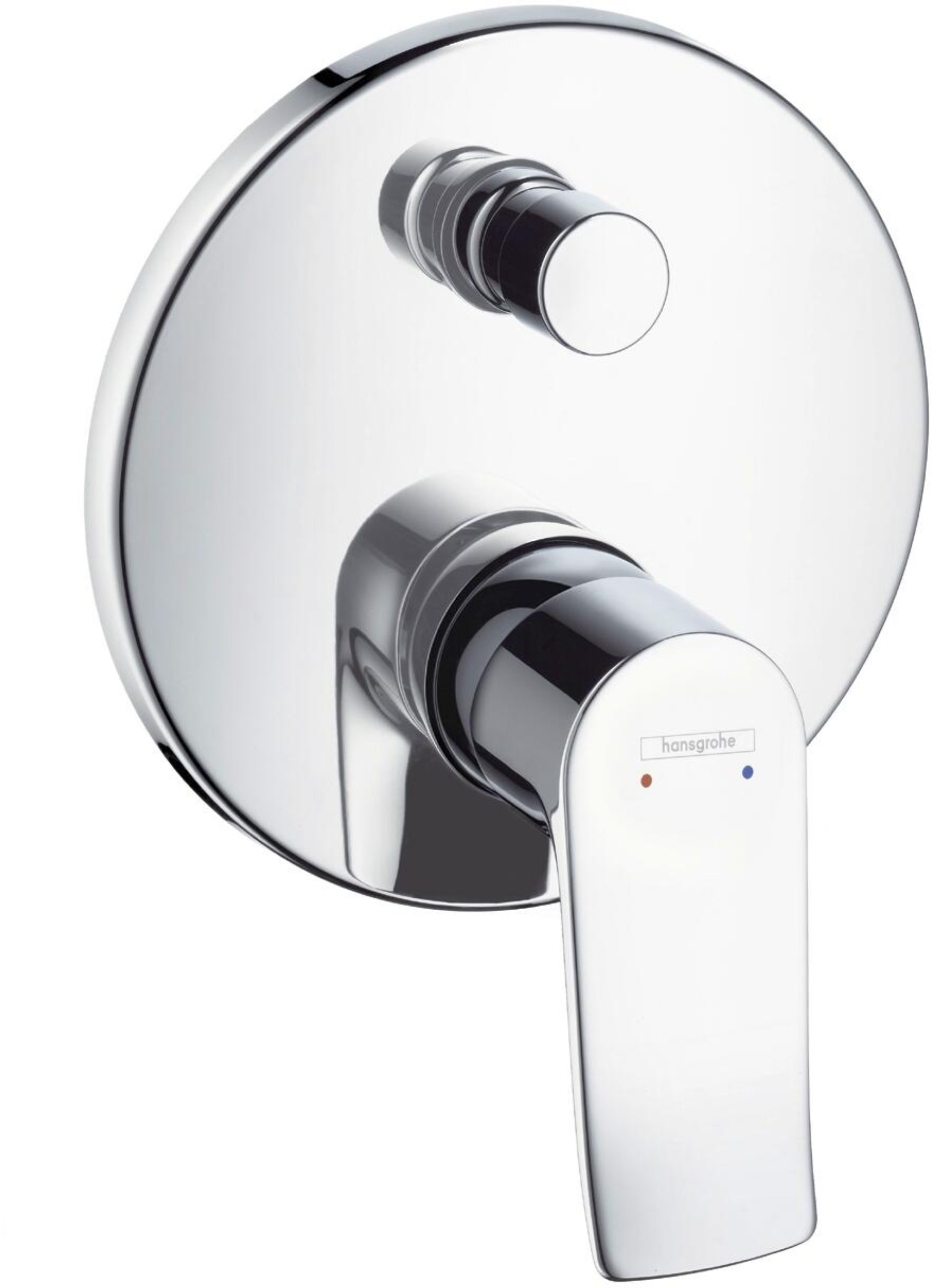 HANSGROHE METRIS Badewannenarmatur, Chrom, Unterputz, mit Sicherungskombination, rund
