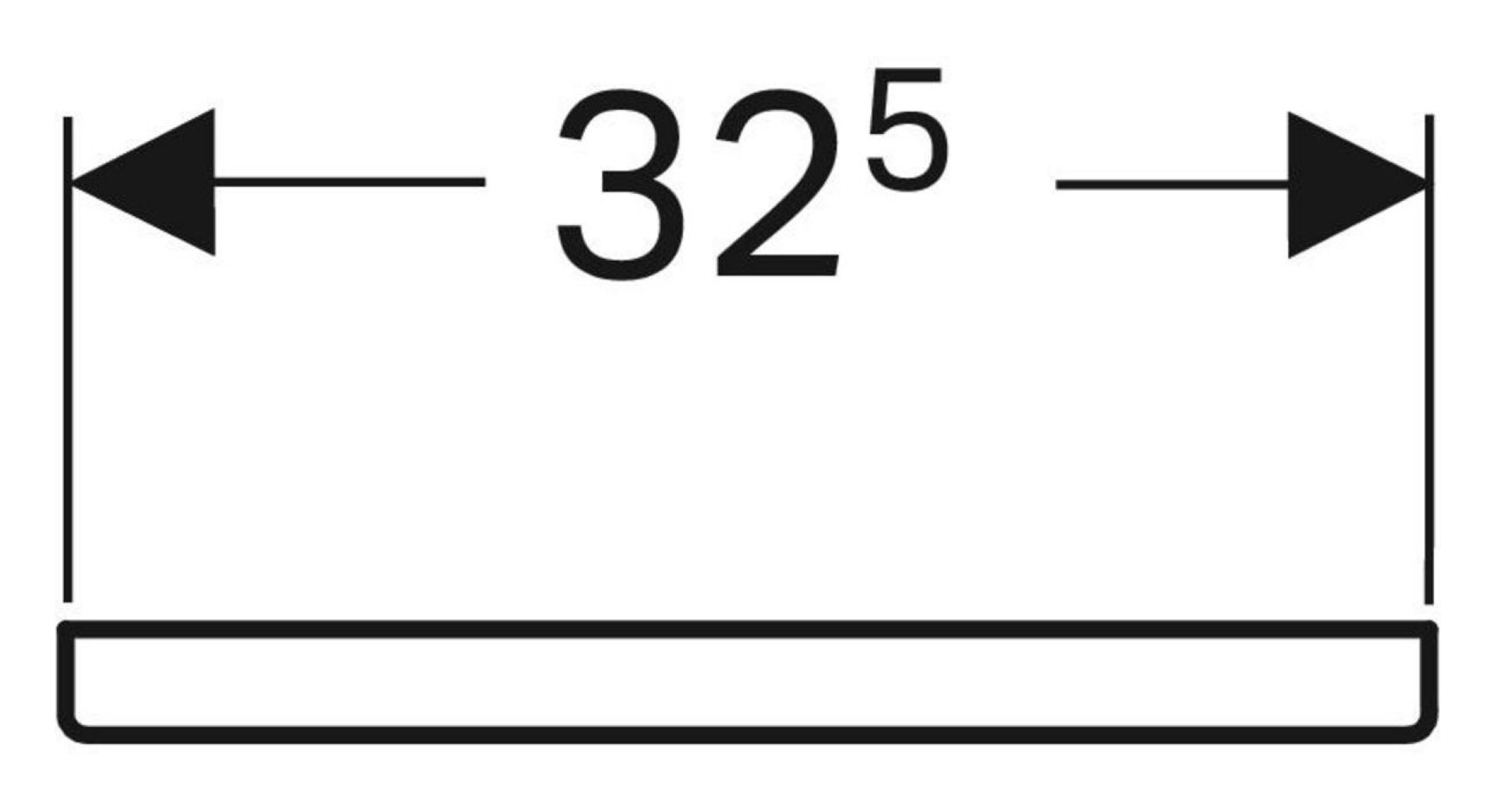 GEBERIT RENOVA PLAN Urianldeckel, Weiß