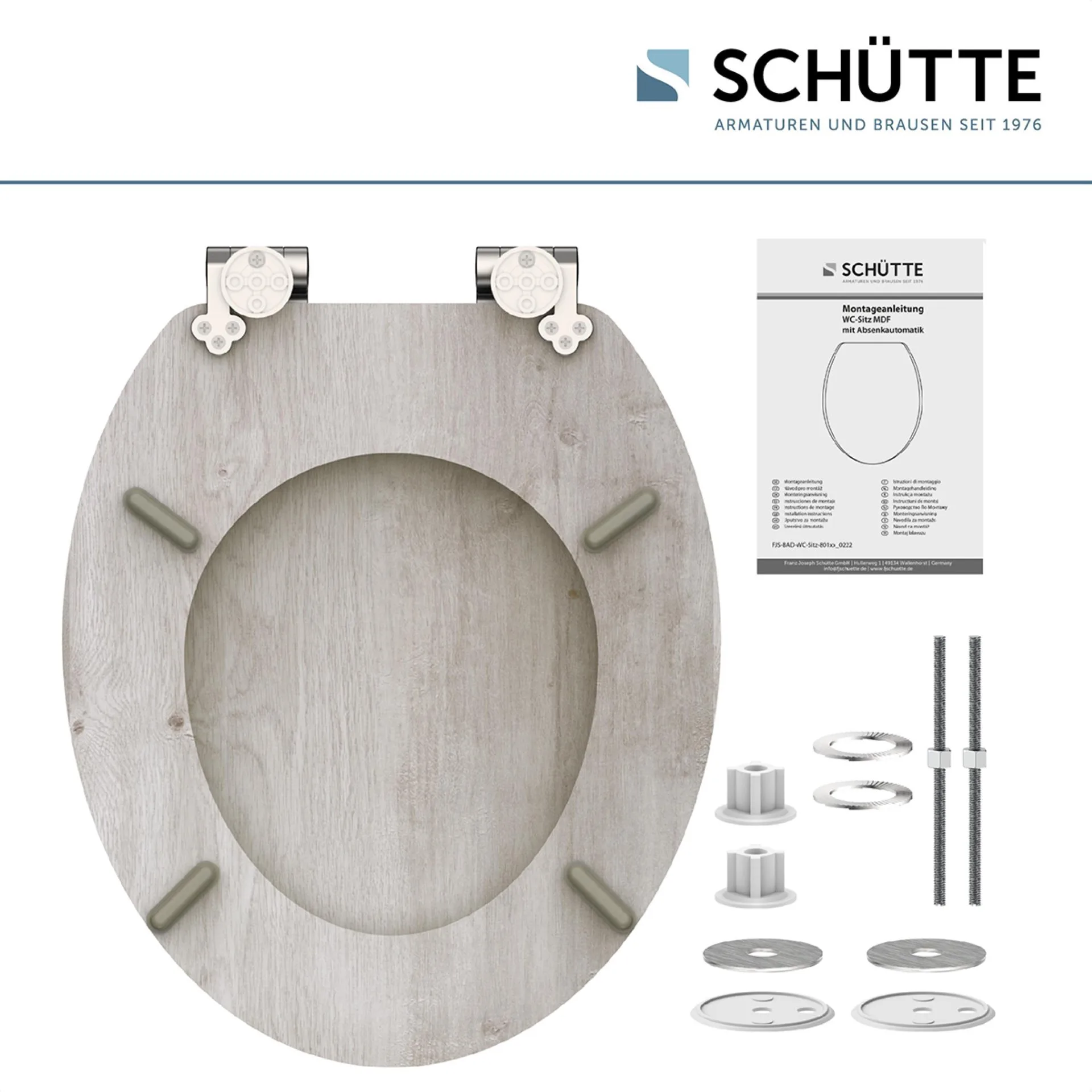 Schütte LIGHT WOOD WC-Sitz, mit Absenkautomatik